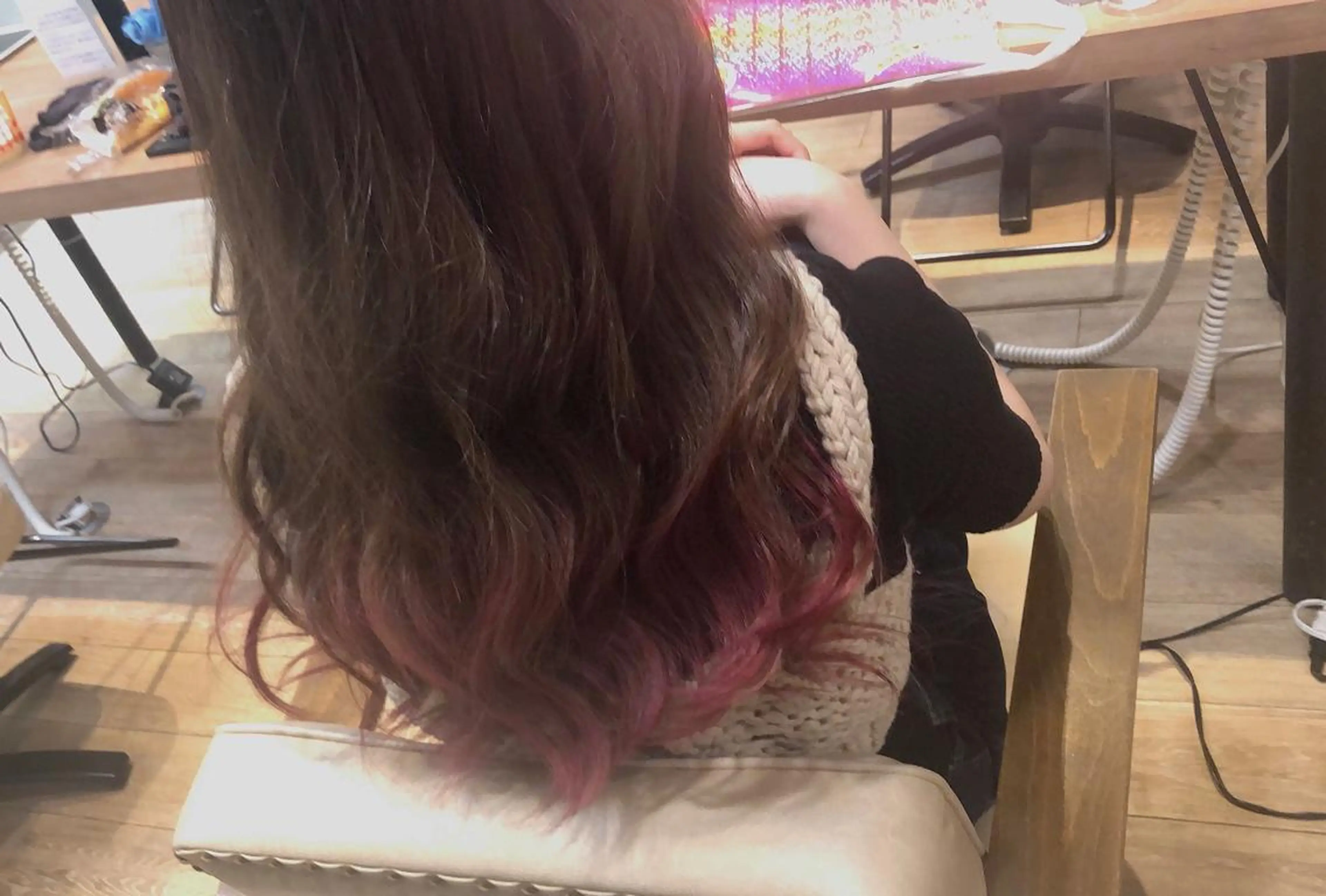 ロング カラー グラデーションカラー ピンクカラー 髪質改善 🎖さえきはるかのヘアスタイル