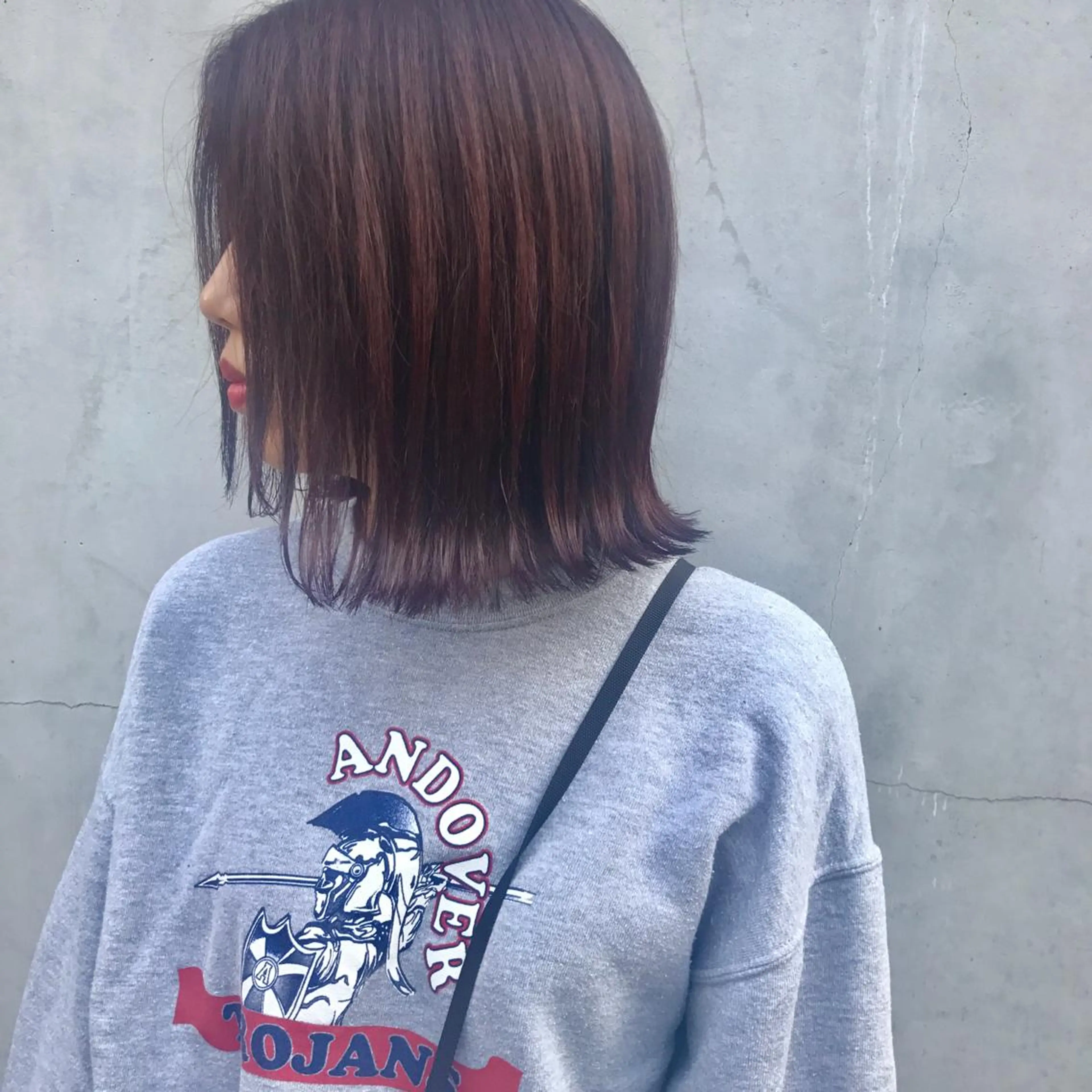 ミディアム カラー ヤスドミ ケイスケのヘアスタイル