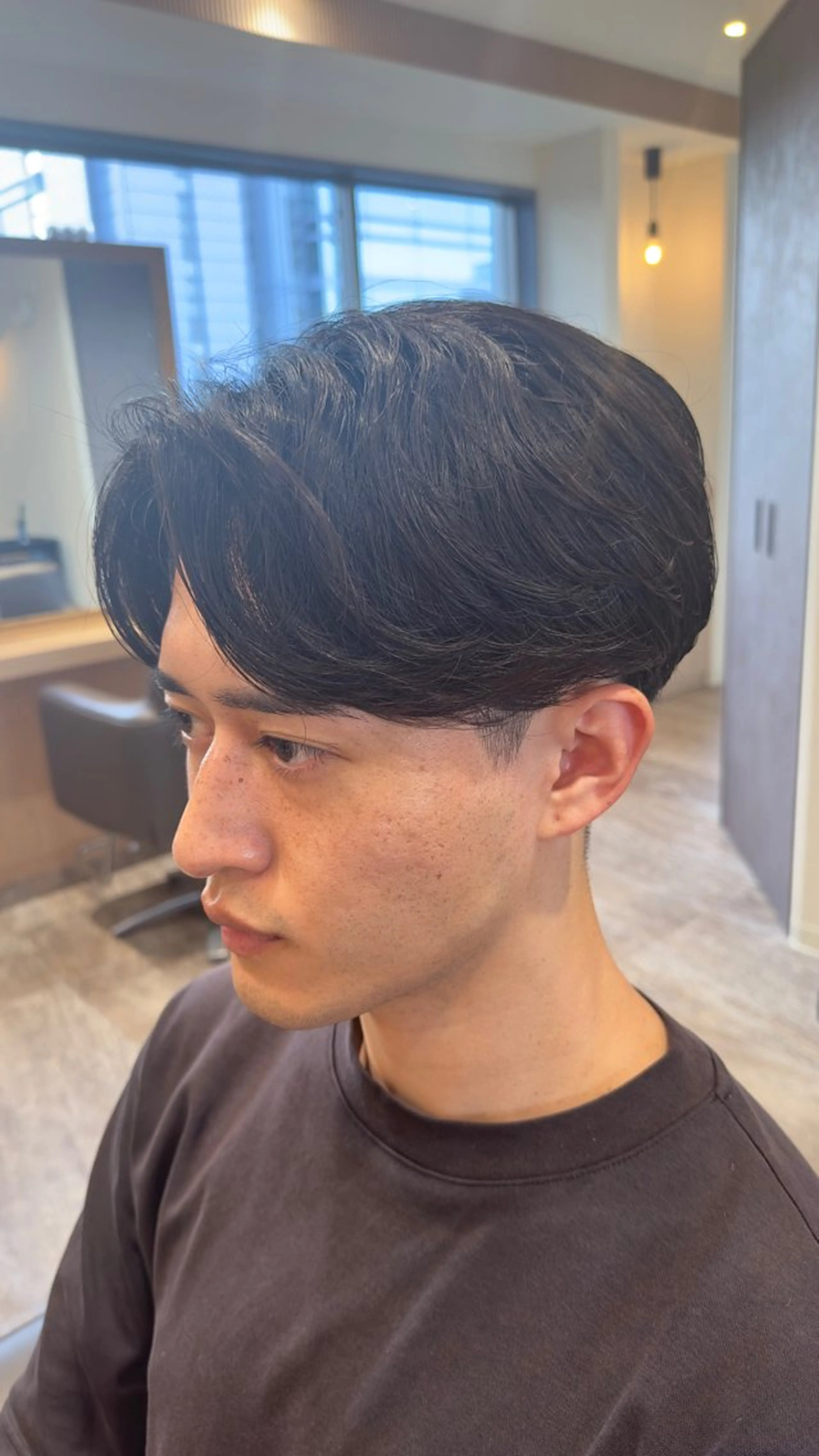 【学生様限定】⭐️人気No.1メニュー⭐️メンズ似合わせカット✂️×ニュアンスパーマ✨ミニモ学割の写真