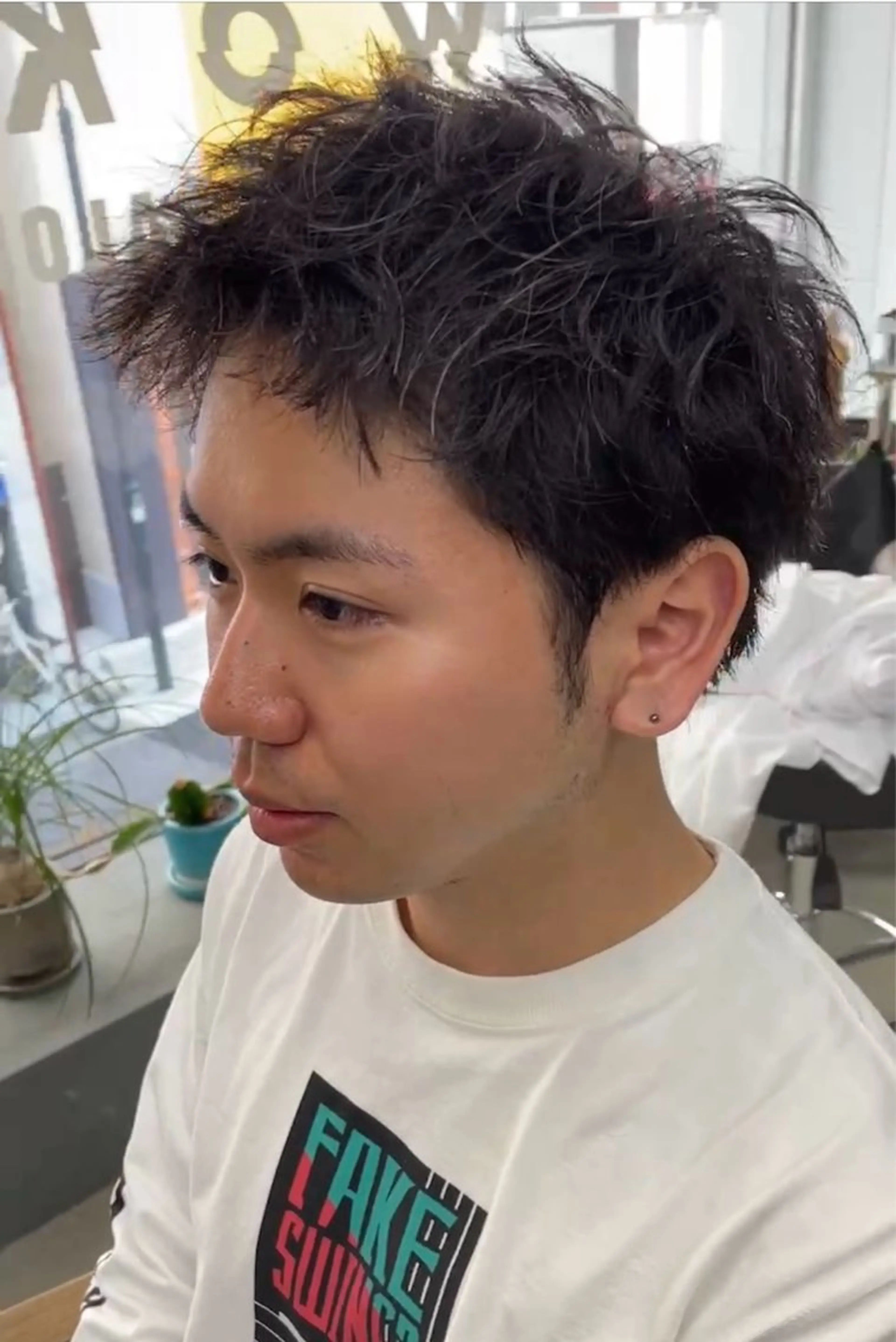 ショート パーマ メンズ メンズ専門サロン wokeのヘアスタイル