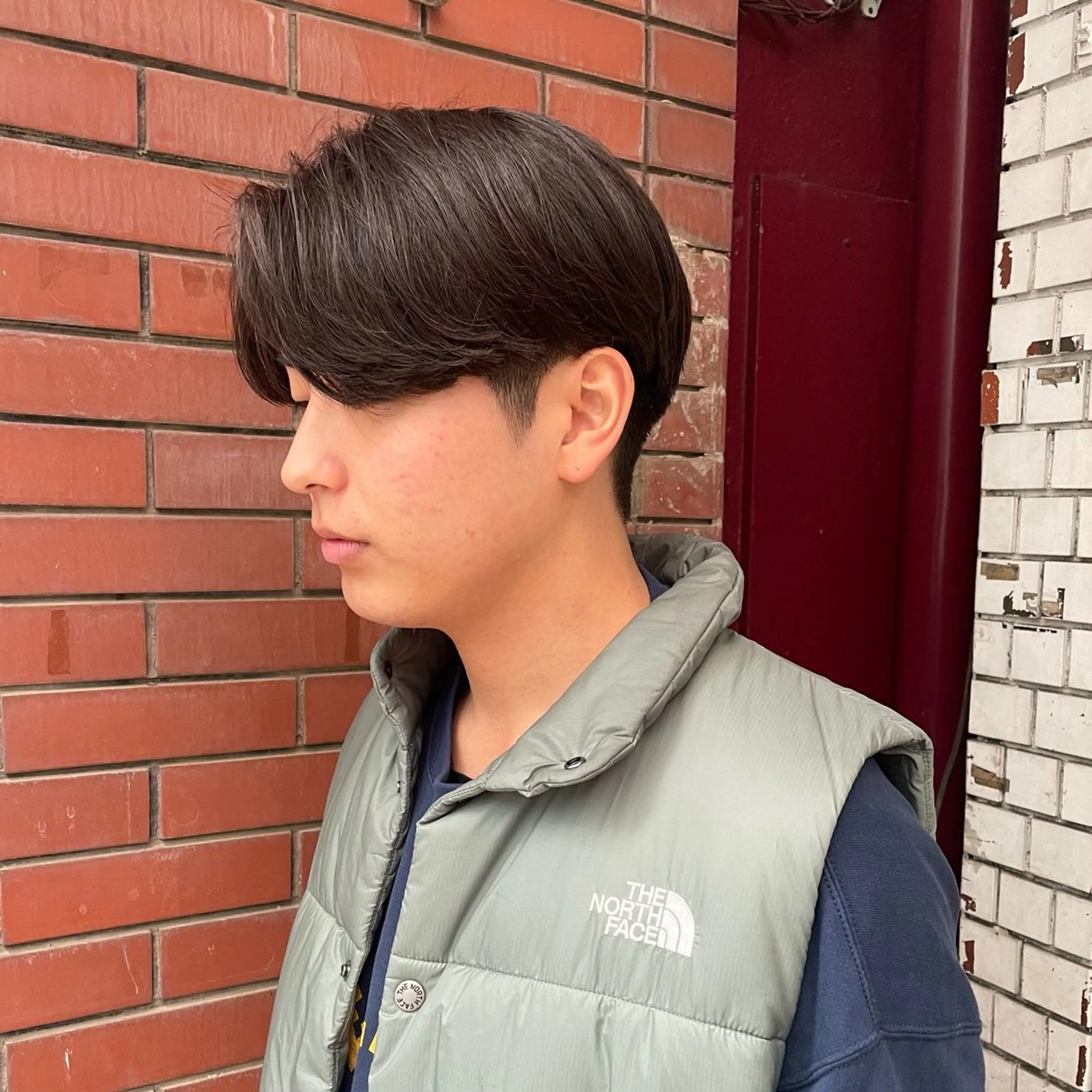 ミディアム メンズ センターパート カット 【柏メンズパーマ職人 】店長　KAZUMAのヘアスタイル