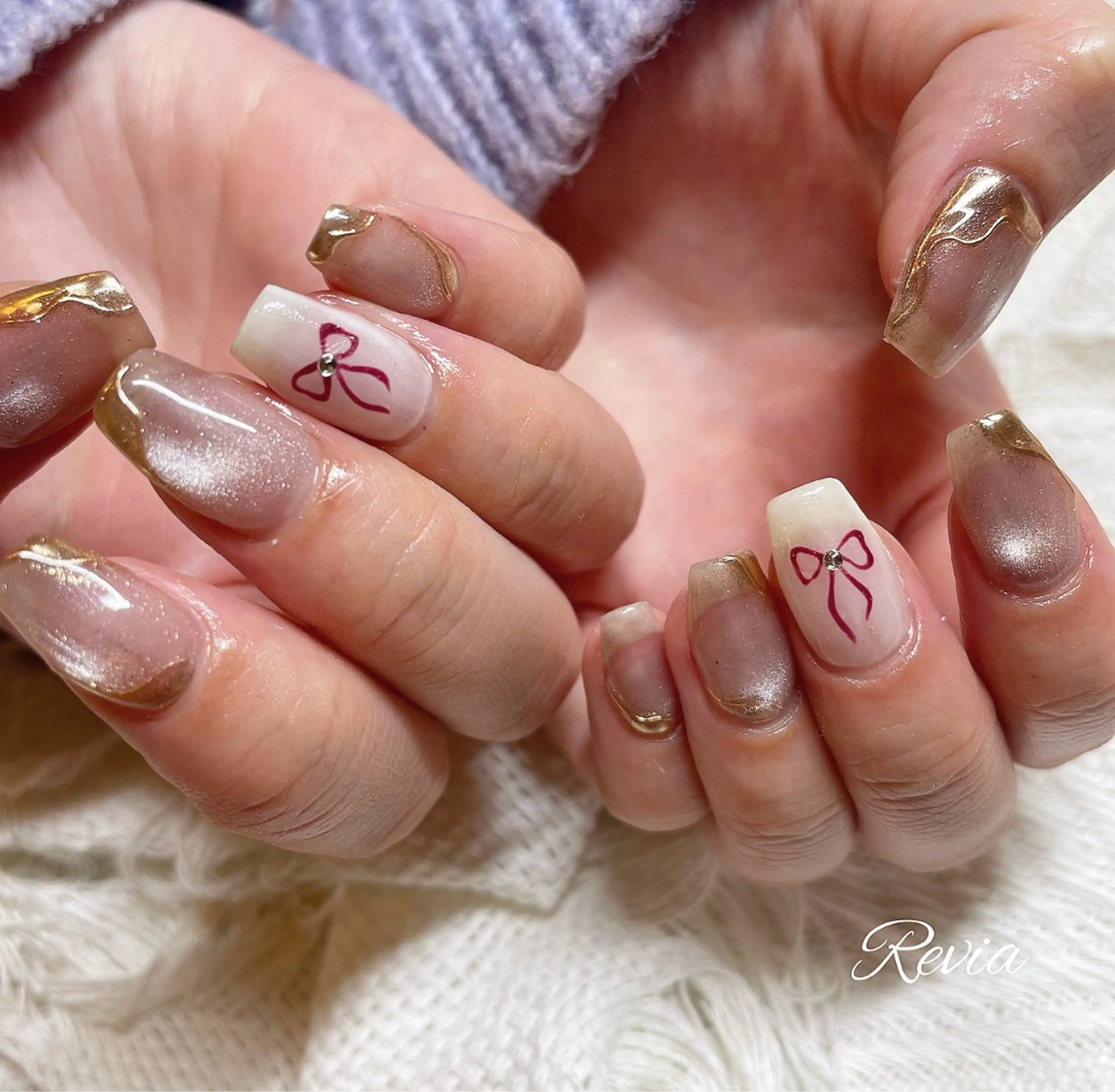 ネイル ハンドネイル revia所属・ERI Nailistのネイルデザイン