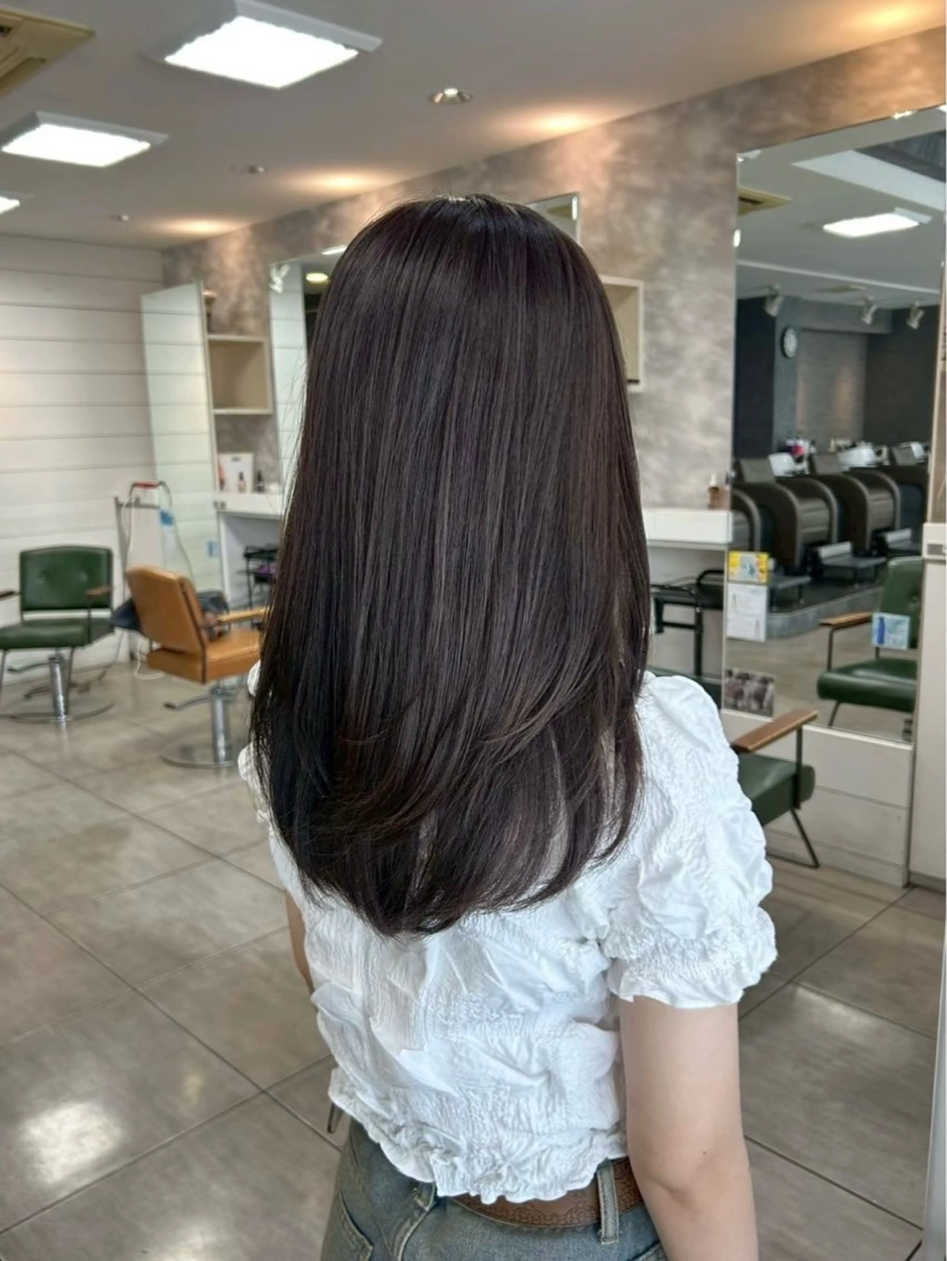 カラー ハイトーンカラー✨ 慶田玲和のヘアスタイル