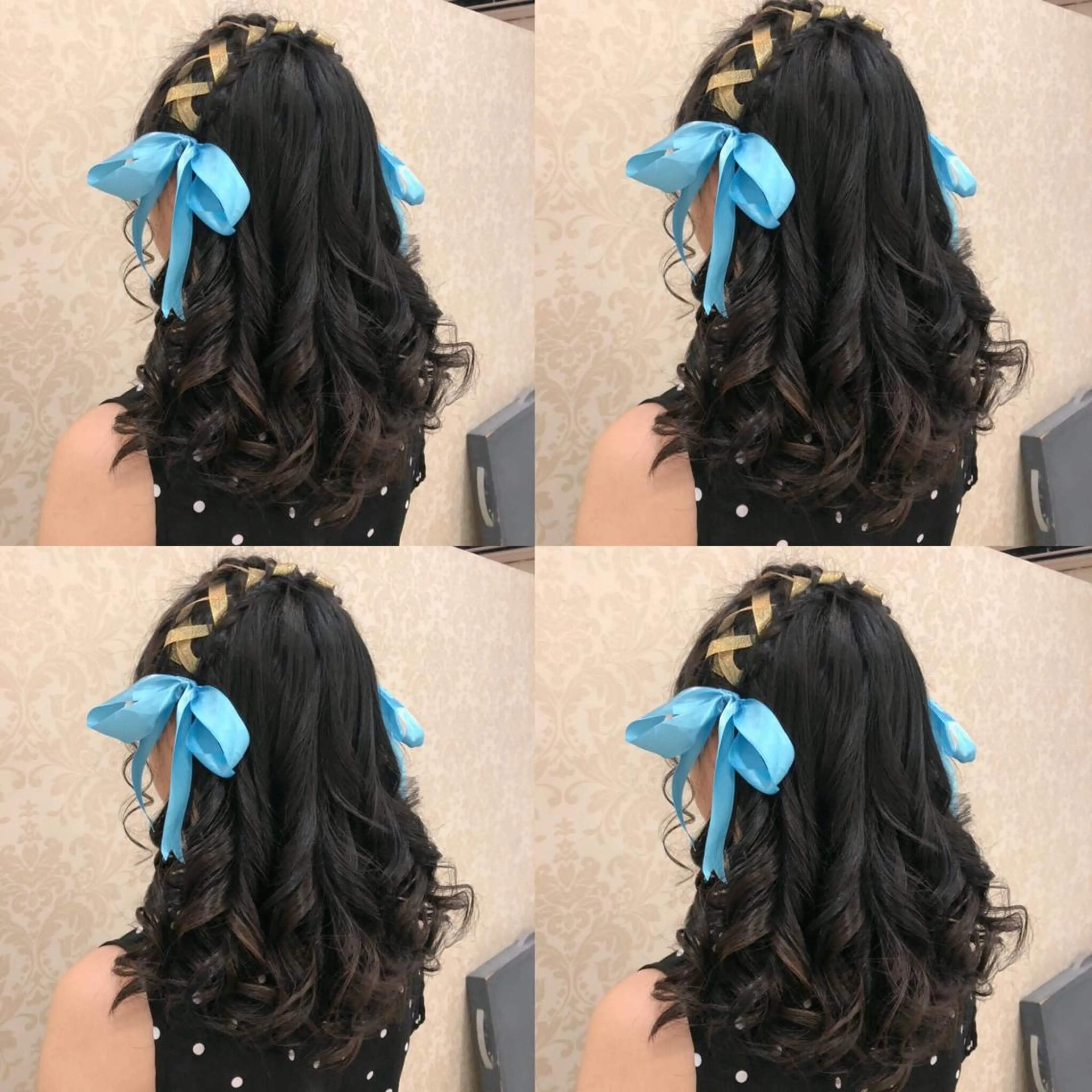 セミロング ヘアアレンジ カチューシャ ヘアセット 🌷MAYU 🌷のヘアスタイル