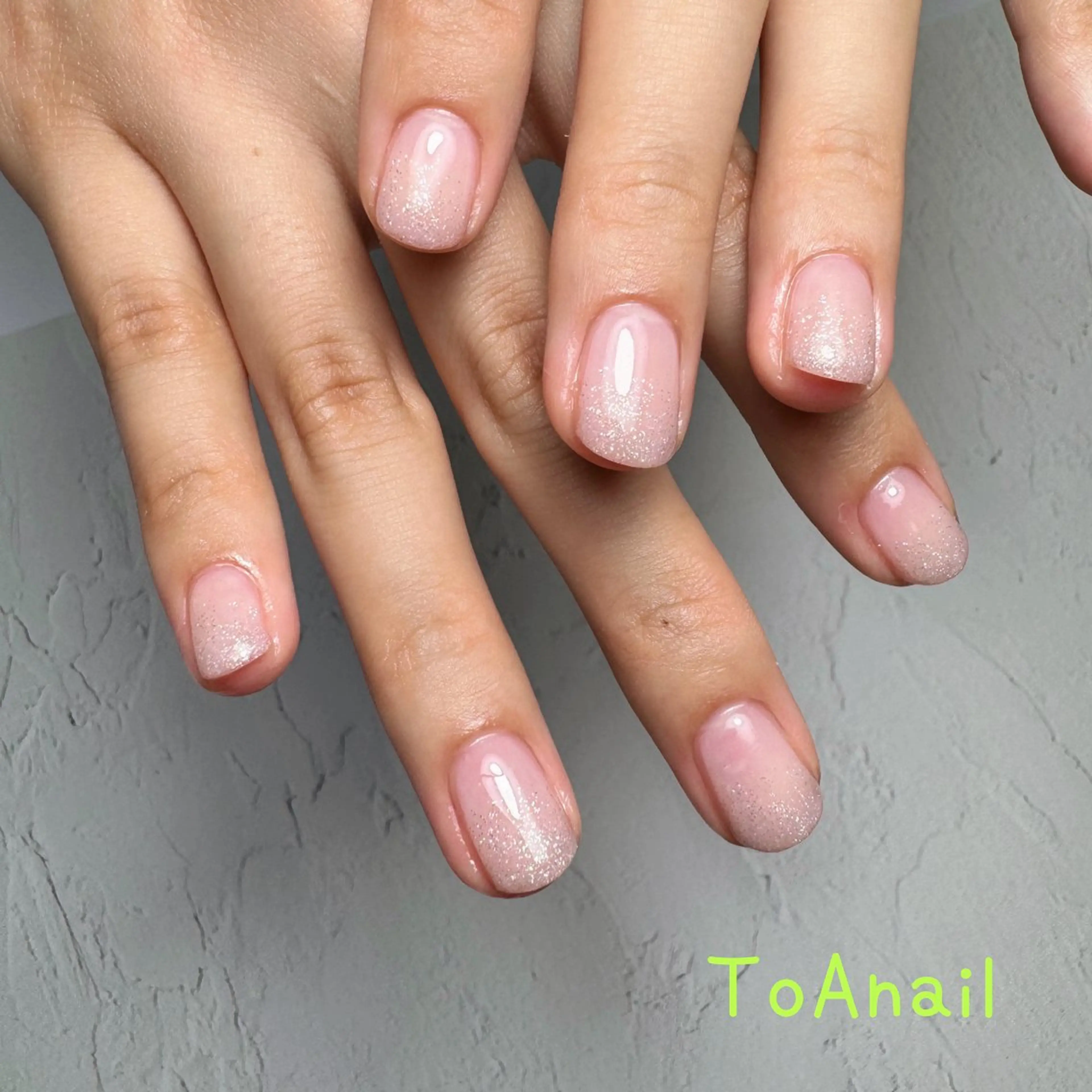 ネイル ラメ(グリッター) ラメグラデーション ToA nailのネイルデザイン