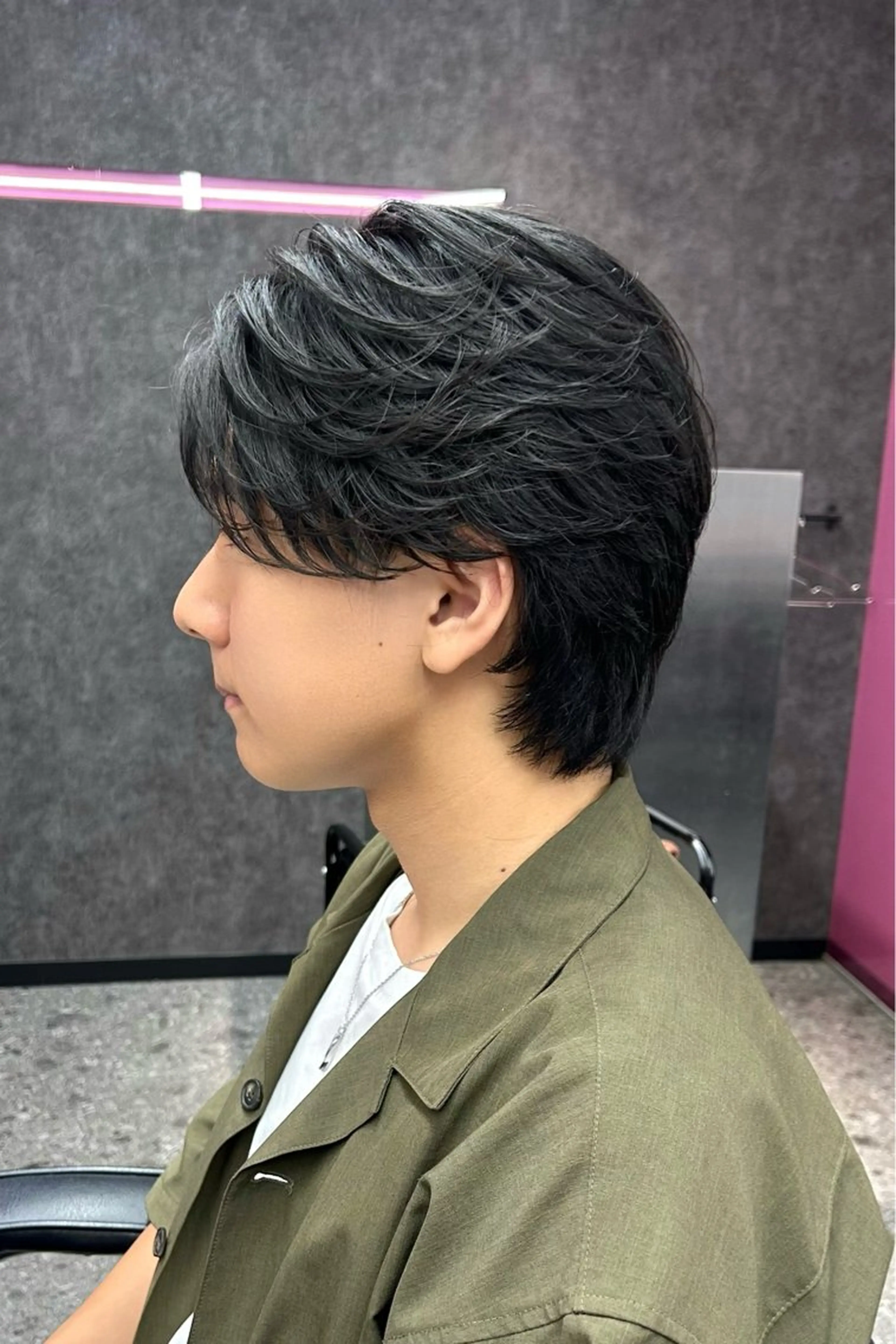 ミディアム メンズ カット ヘアセット メンズスタイリスト 前田雄輝のヘアスタイル