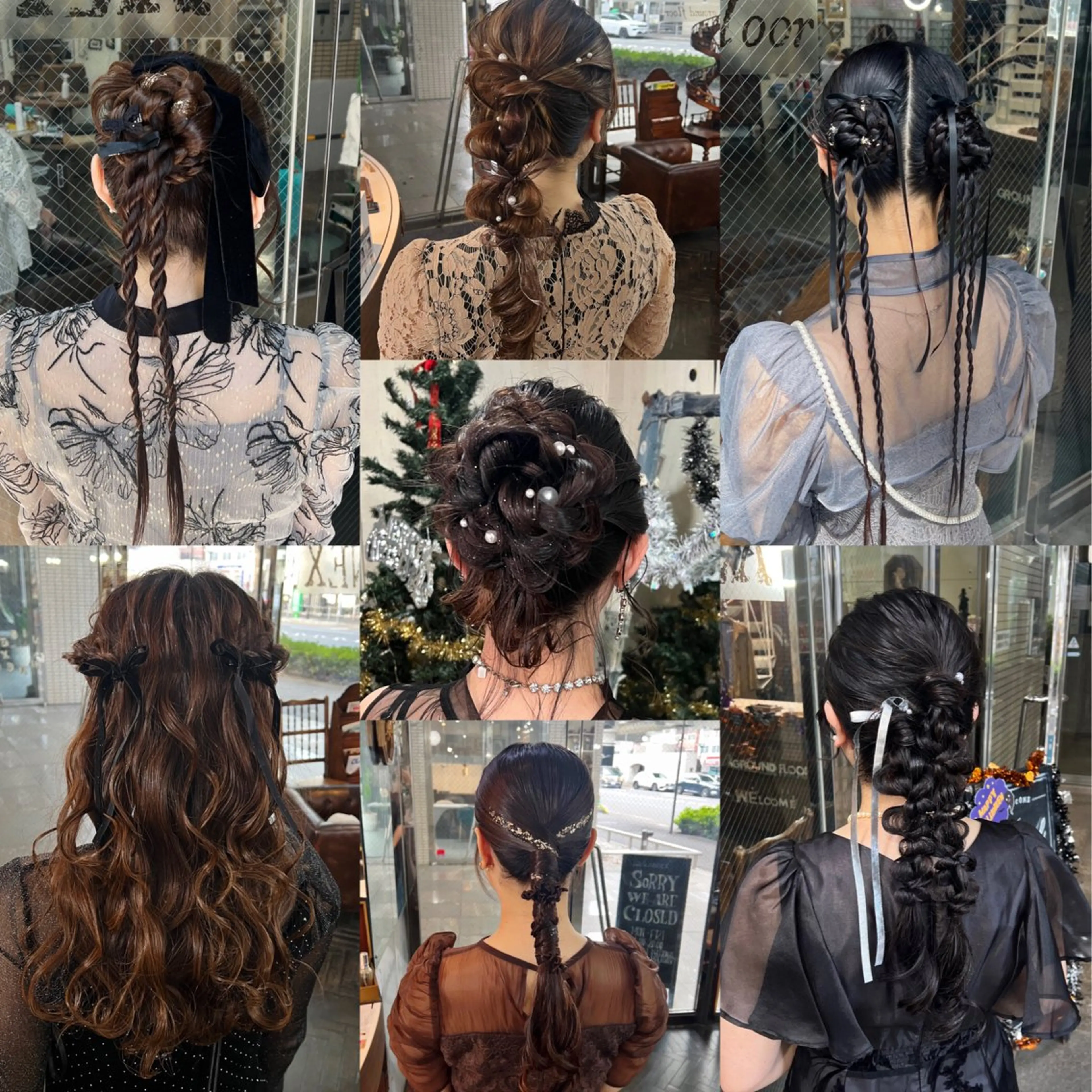 ヘアアレンジ ヘアセット ハイライト/レイヤー ショートカットAOIのヘアスタイル