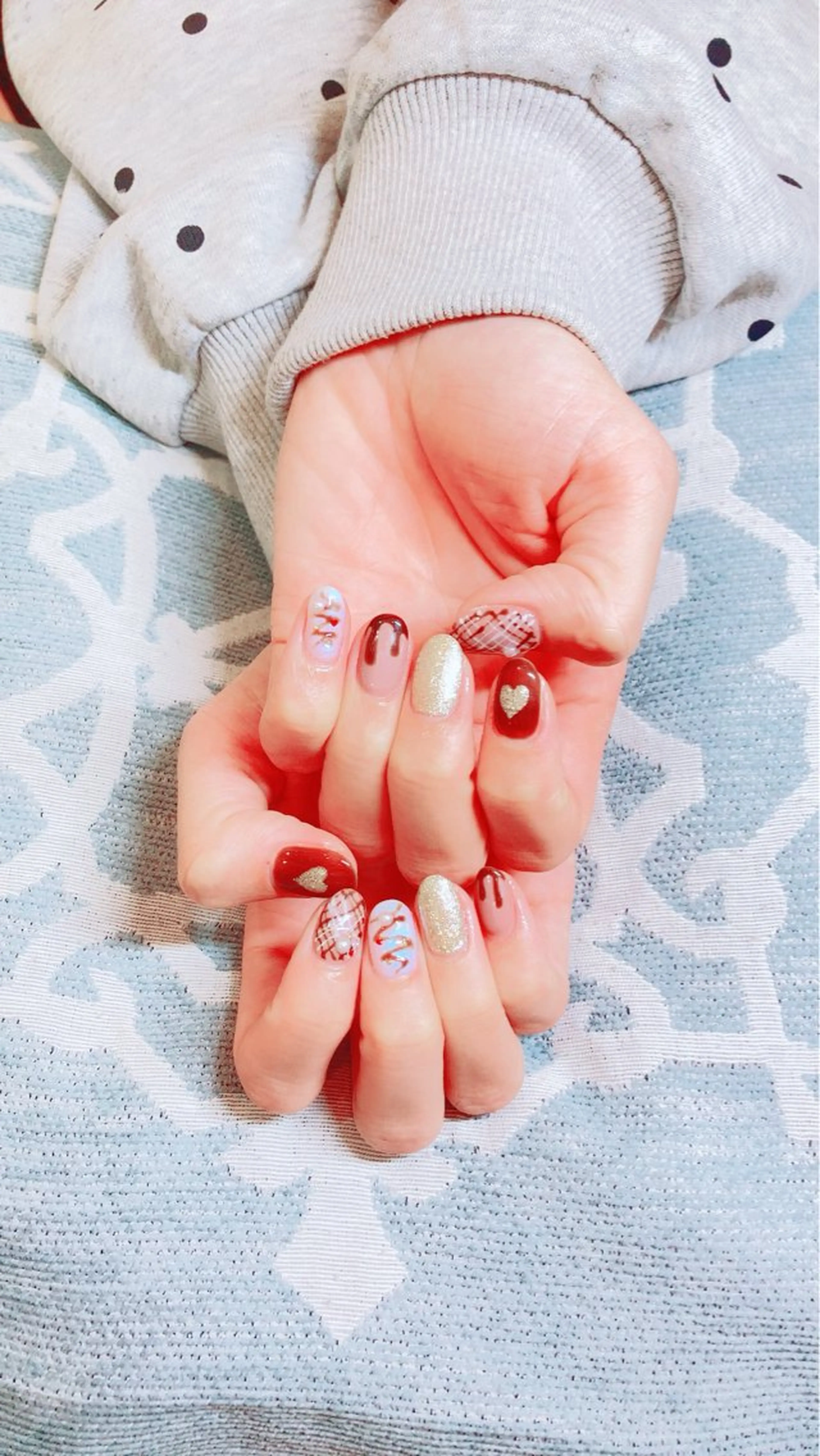 ネイル 🍒当日もOK🍒 𝑳𝑼𝑵𝑨花井のネイルデザイン