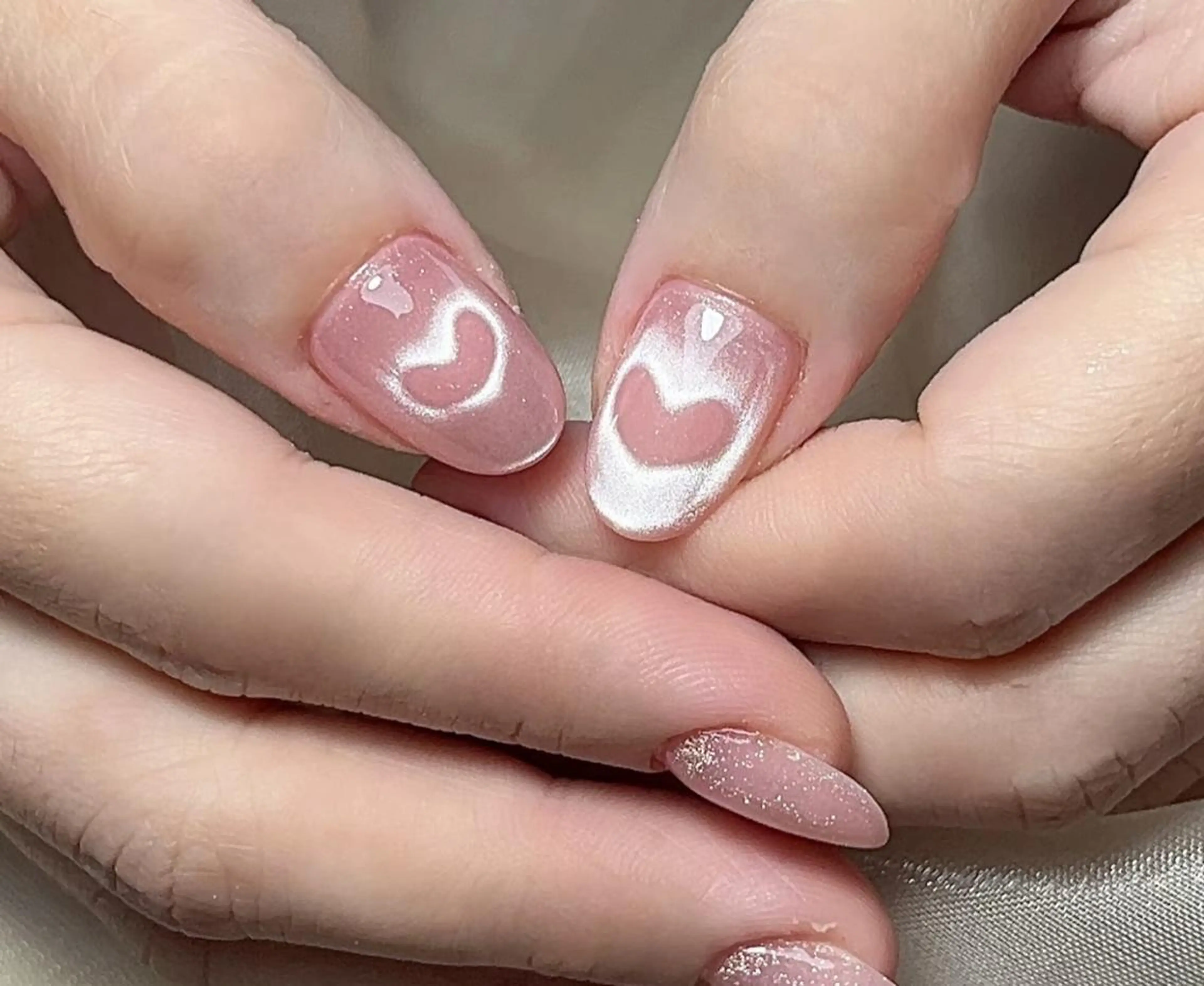 夏🧊マグネット2本ハート❤️デザインの写真