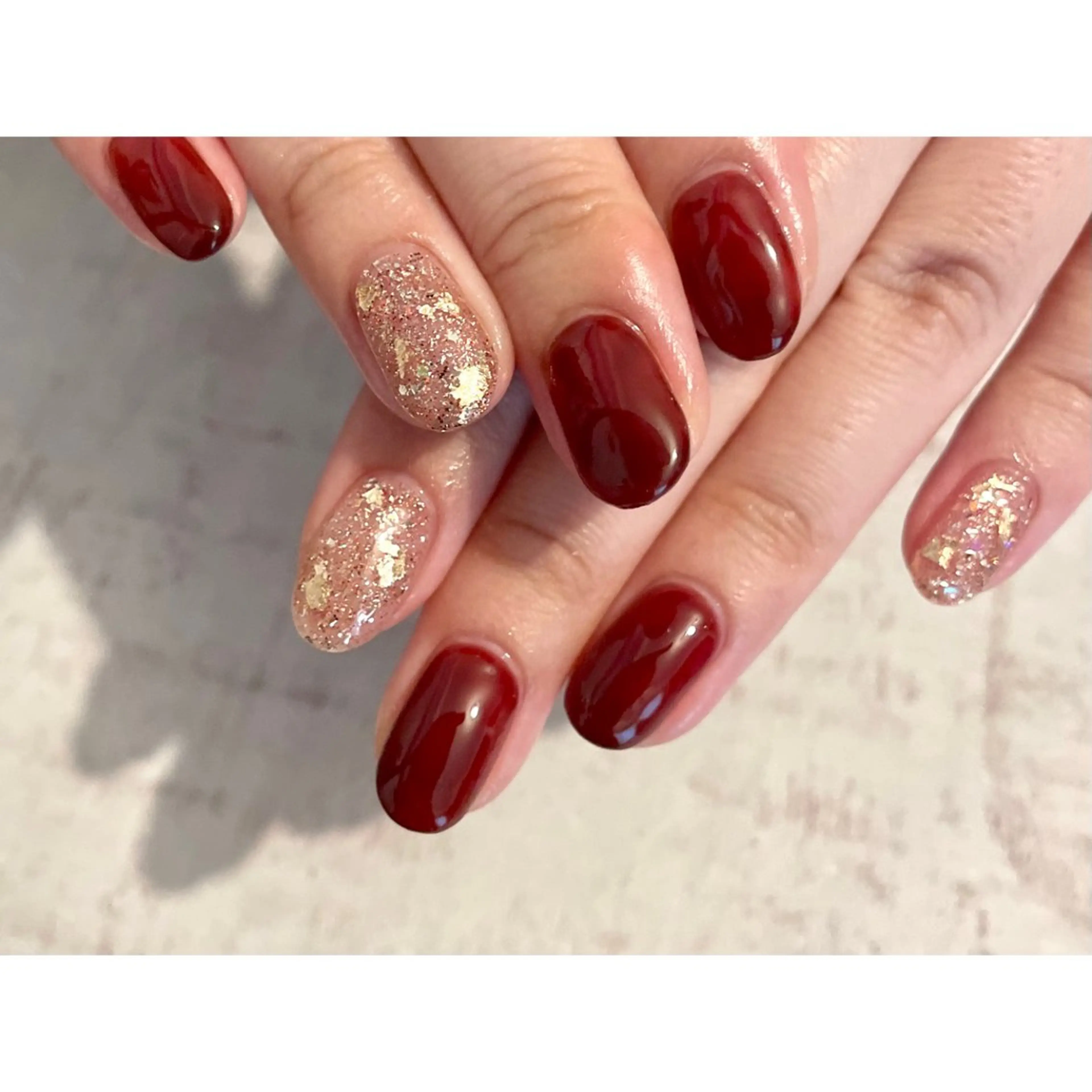 ネイル ハンドネイル 𖡼 yumenoのネイルデザイン