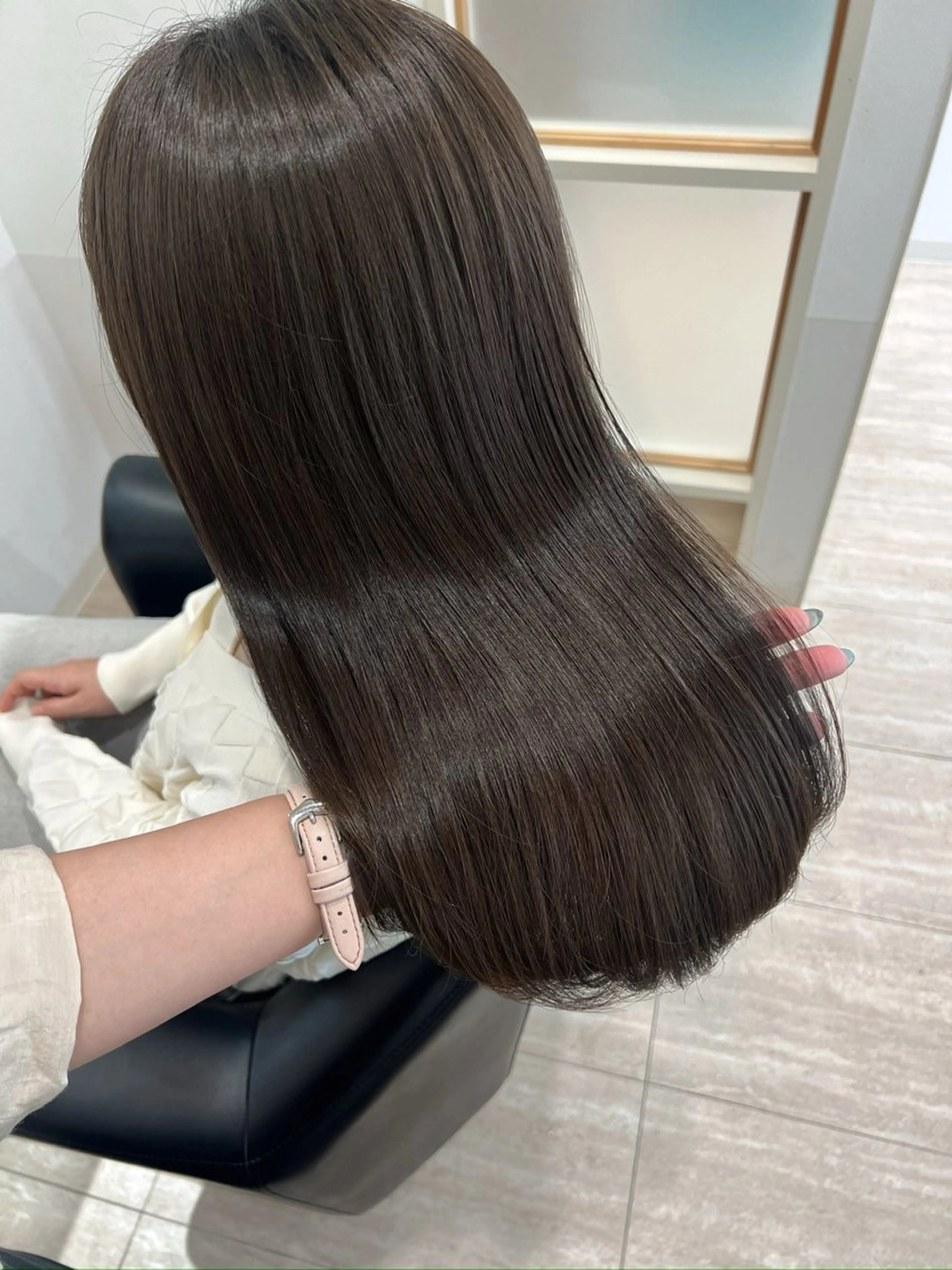 ミディアム ヘアカラー トリートメント 韓国モテhair🍑 momoのヘアスタイル