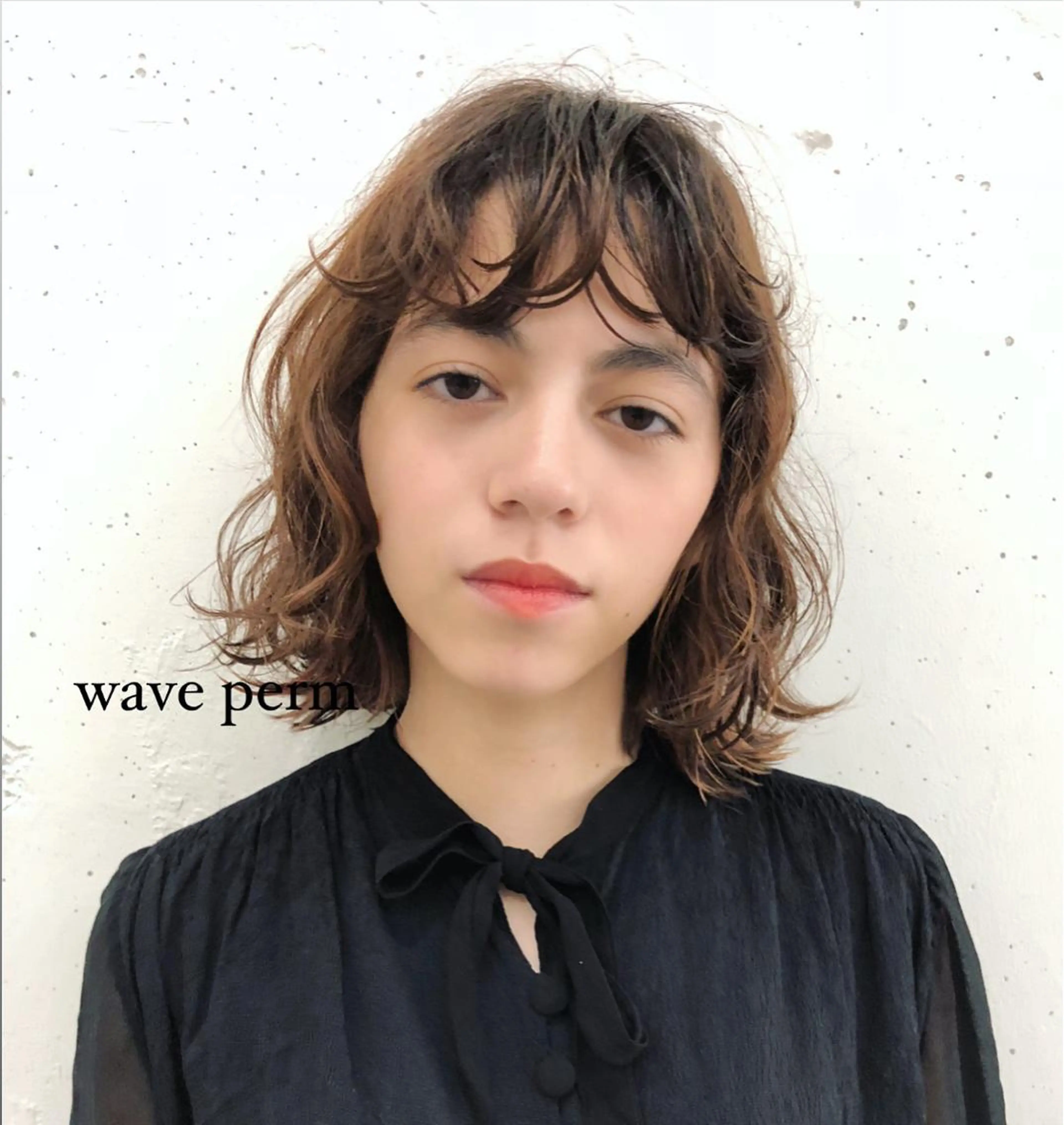 ミディアム パーマ rougy所属・era shioriのヘアスタイル