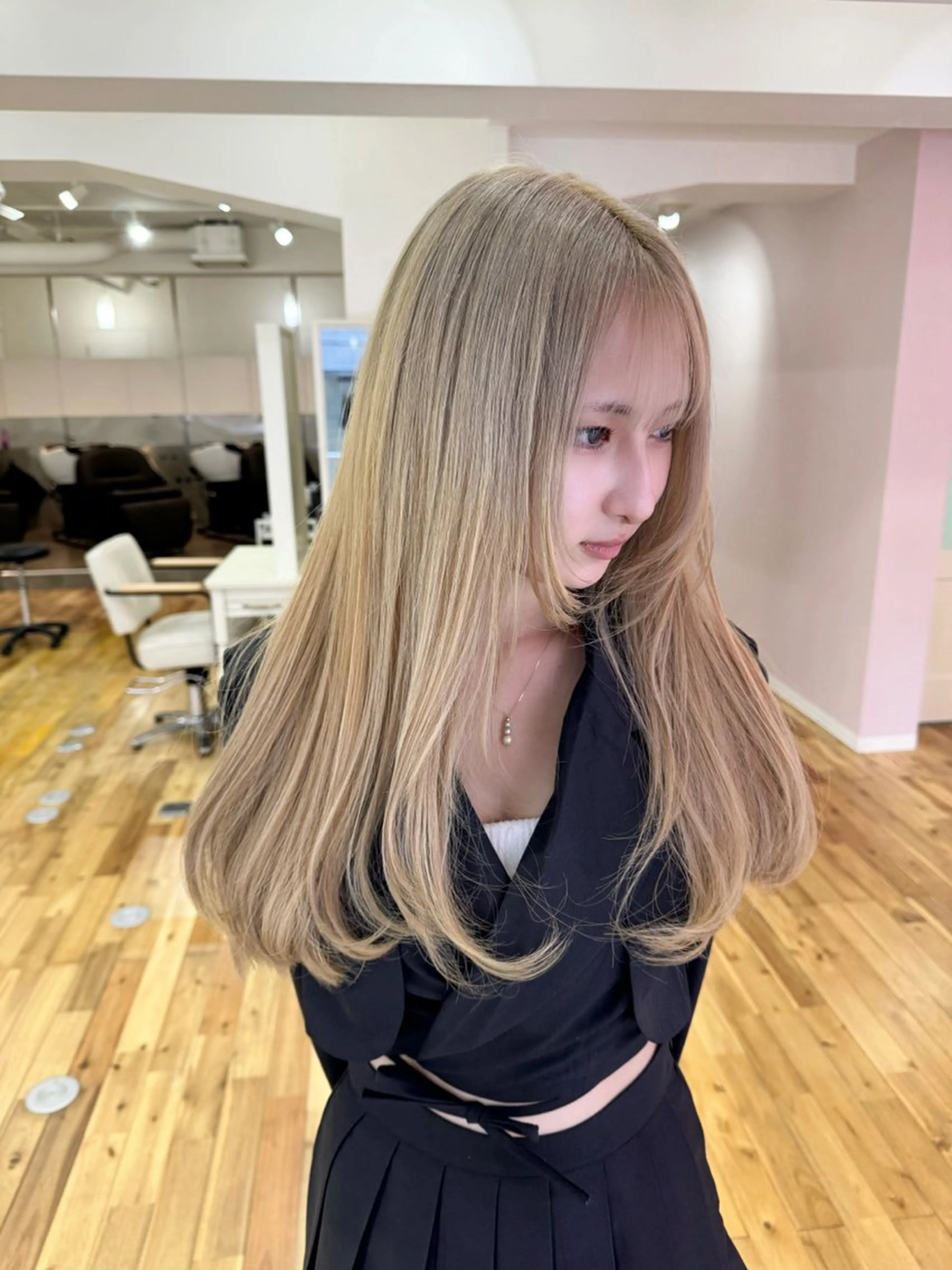 ロング カラー カラー特化型美容師 保住のヘアスタイル