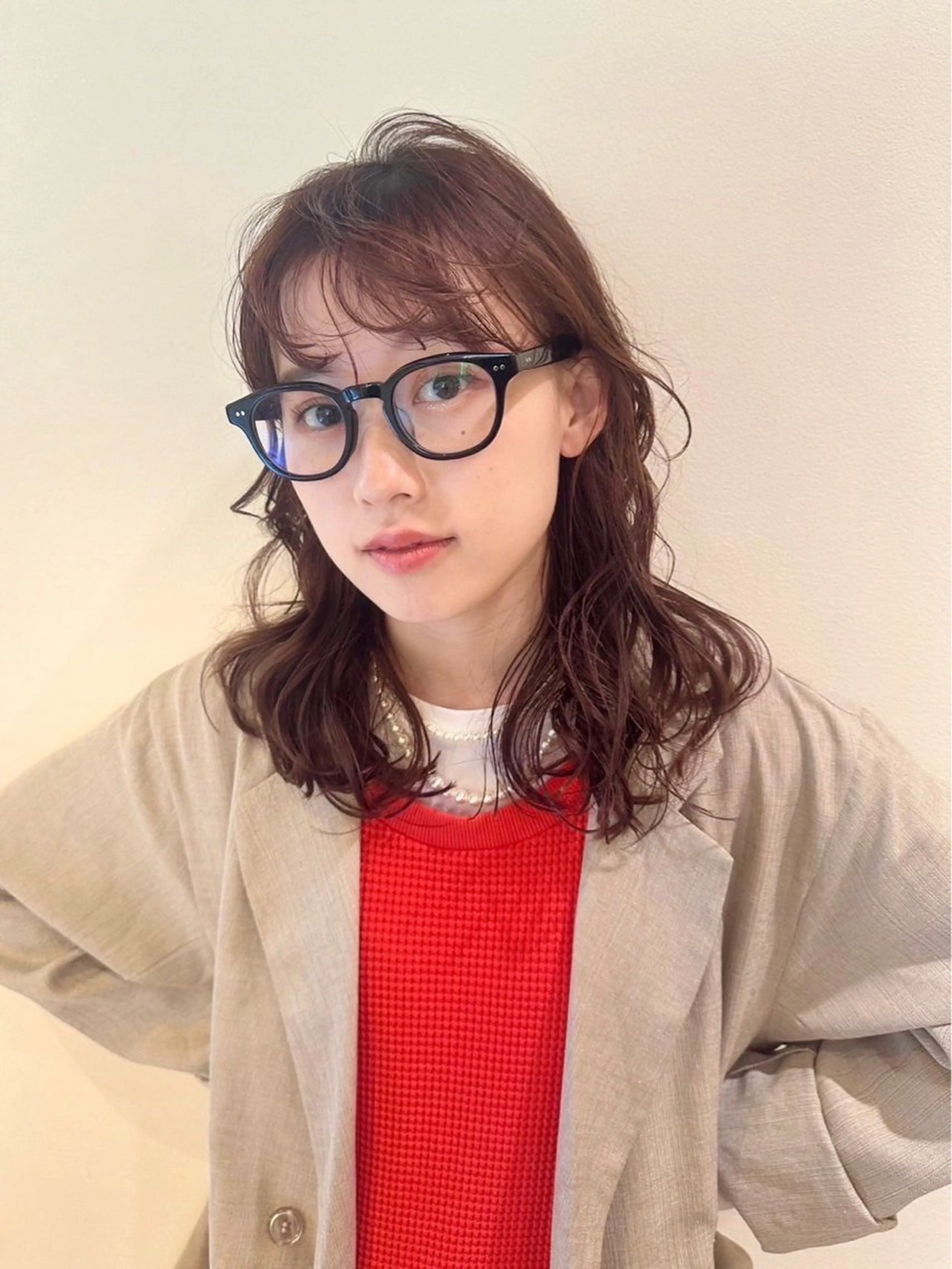 セミロング ann  HEARTS所属・mei 『めい』のヘアスタイル