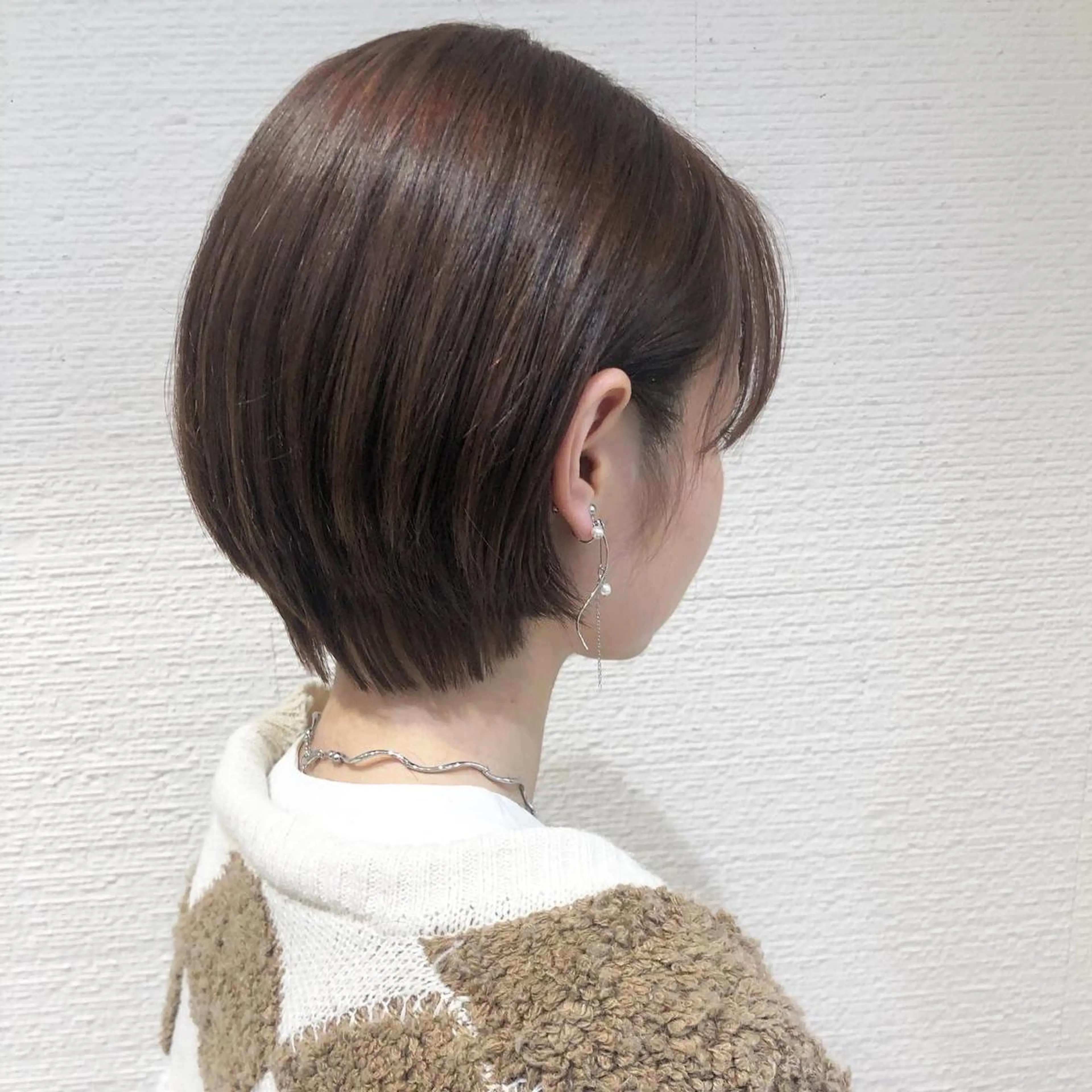 ショート カラー ショート/ボブ/ 白髪ぼかし/しんやのヘアスタイル