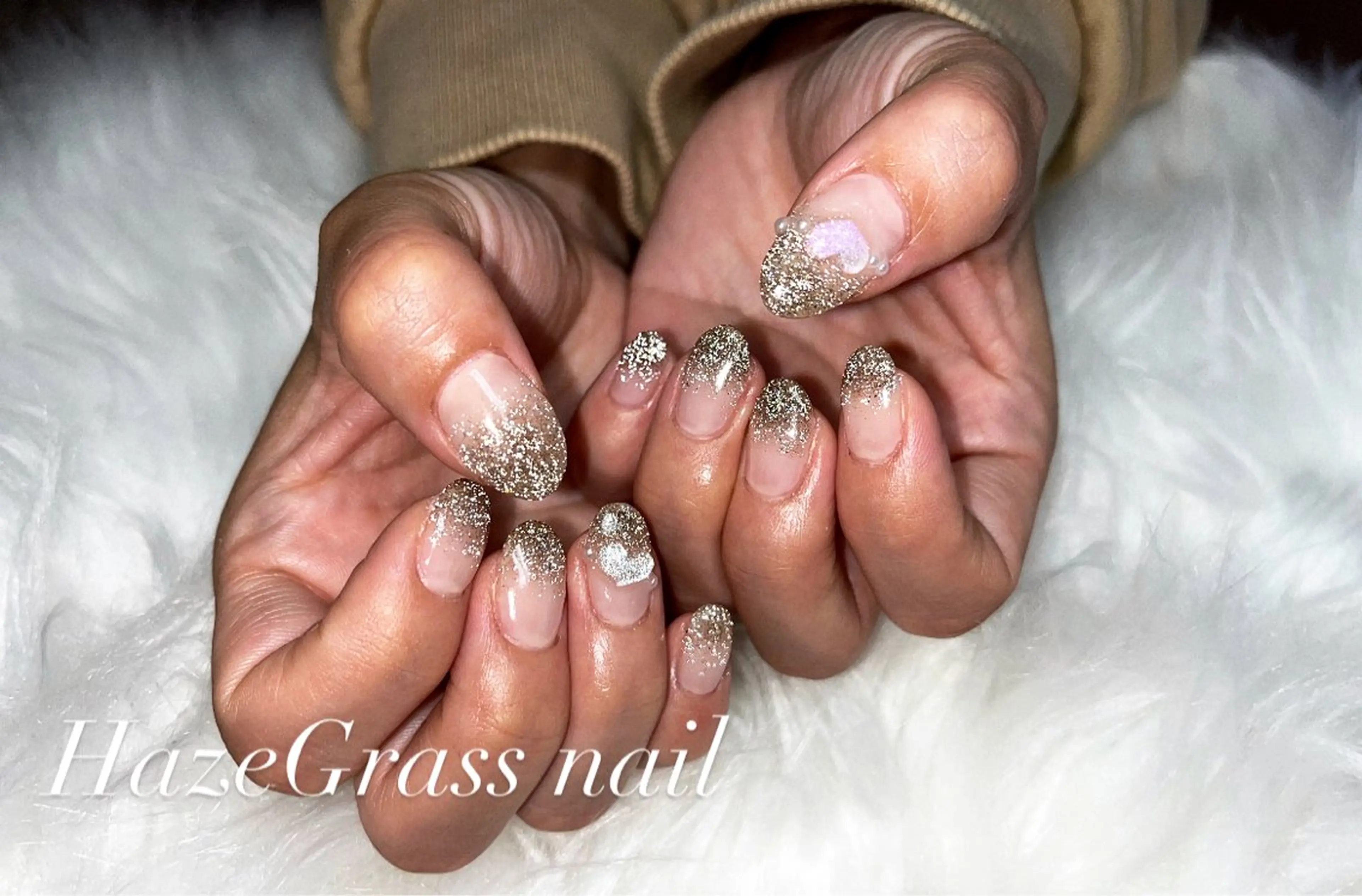 ミディアム HazeGrass NAILのネイルデザイン