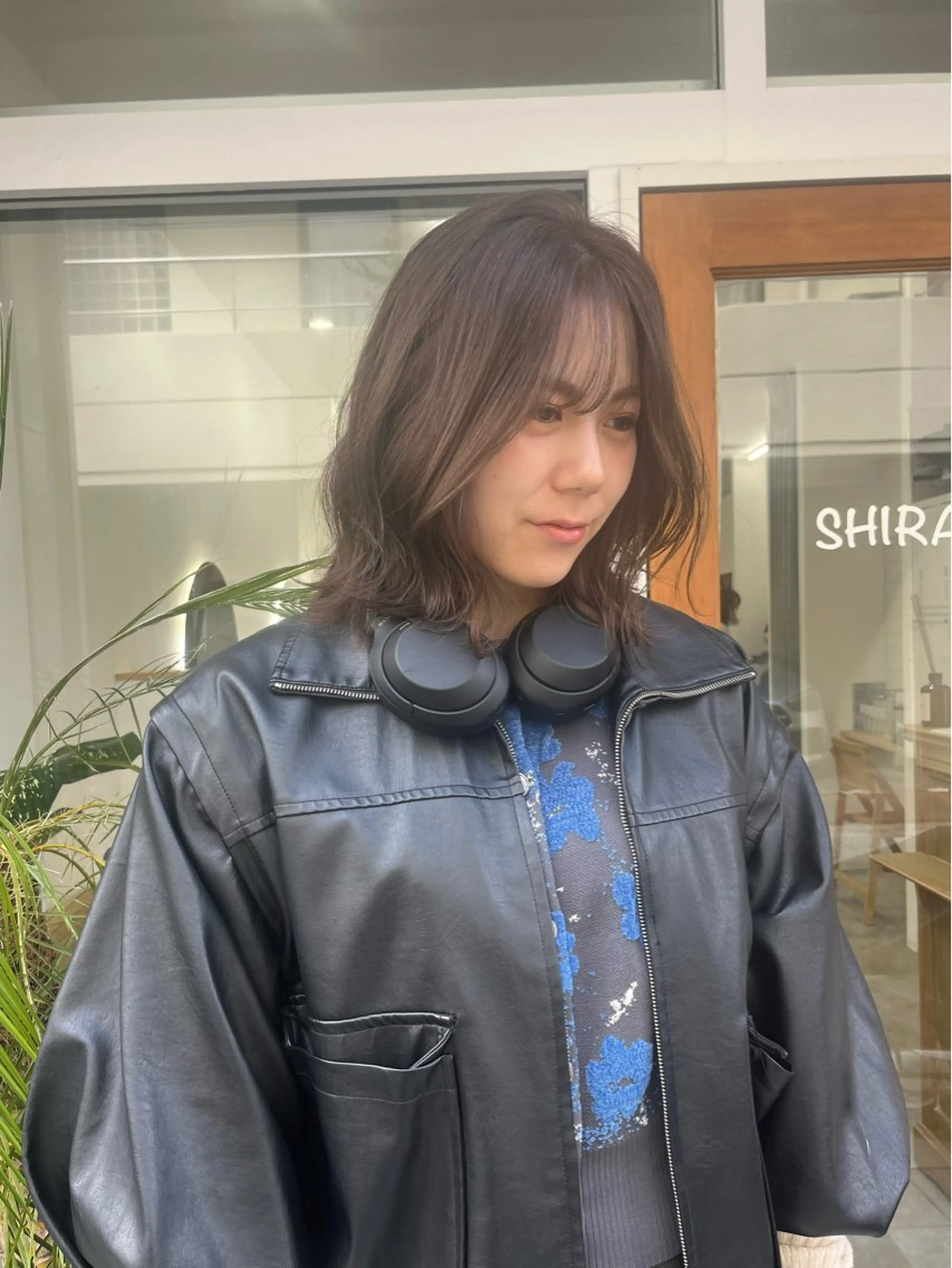 ミディアム カラー ベージュ⟡˖ブリーチ ˖ ࣪⊹あずきのヘアスタイル