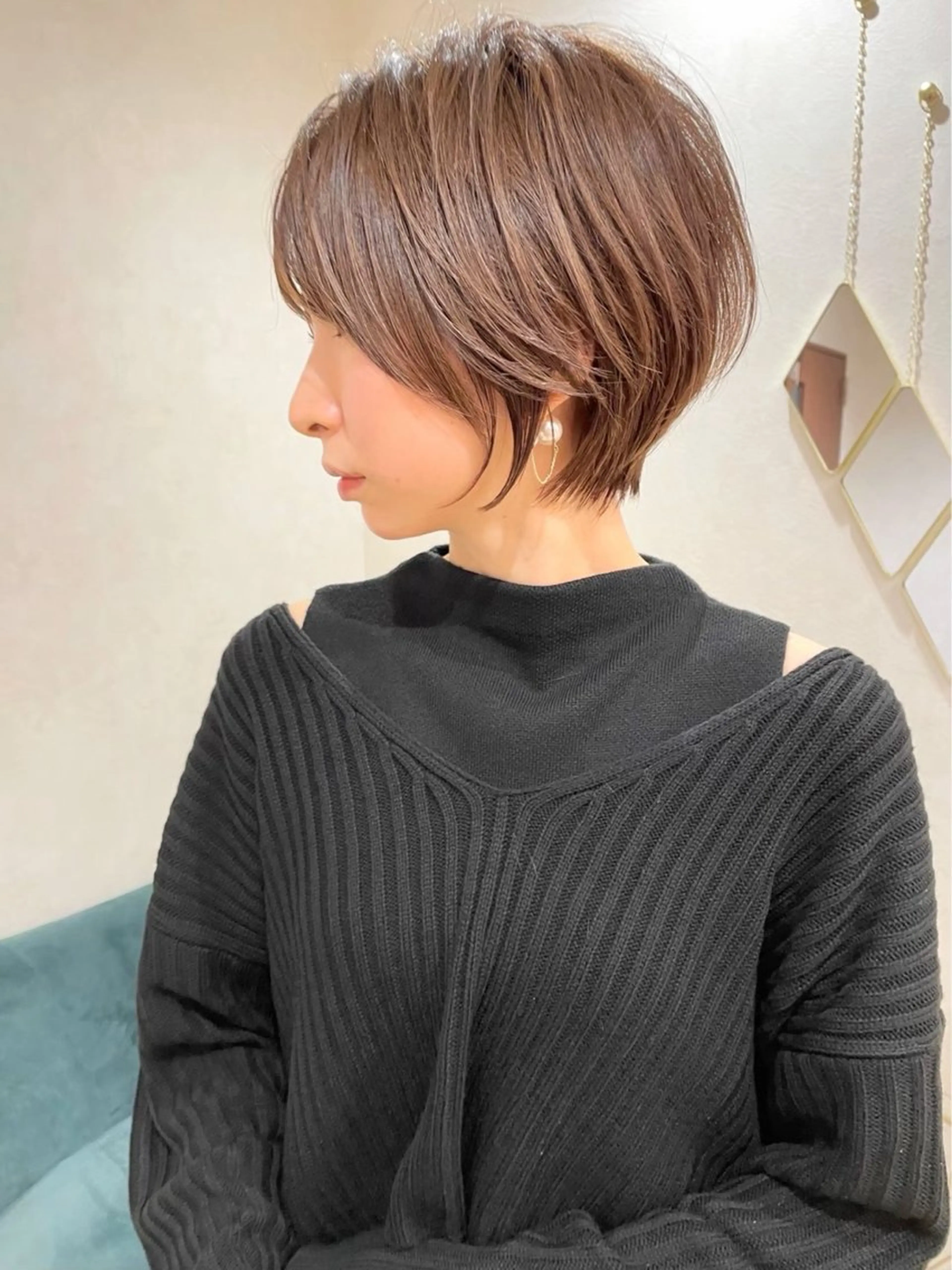 ショート くびれヘア 顔周りカット ハッシュカット 髪質改善 韓国風ヘア ヘアカラー トリートメント 博多ショート 🌱松井　傑のヘアスタイル