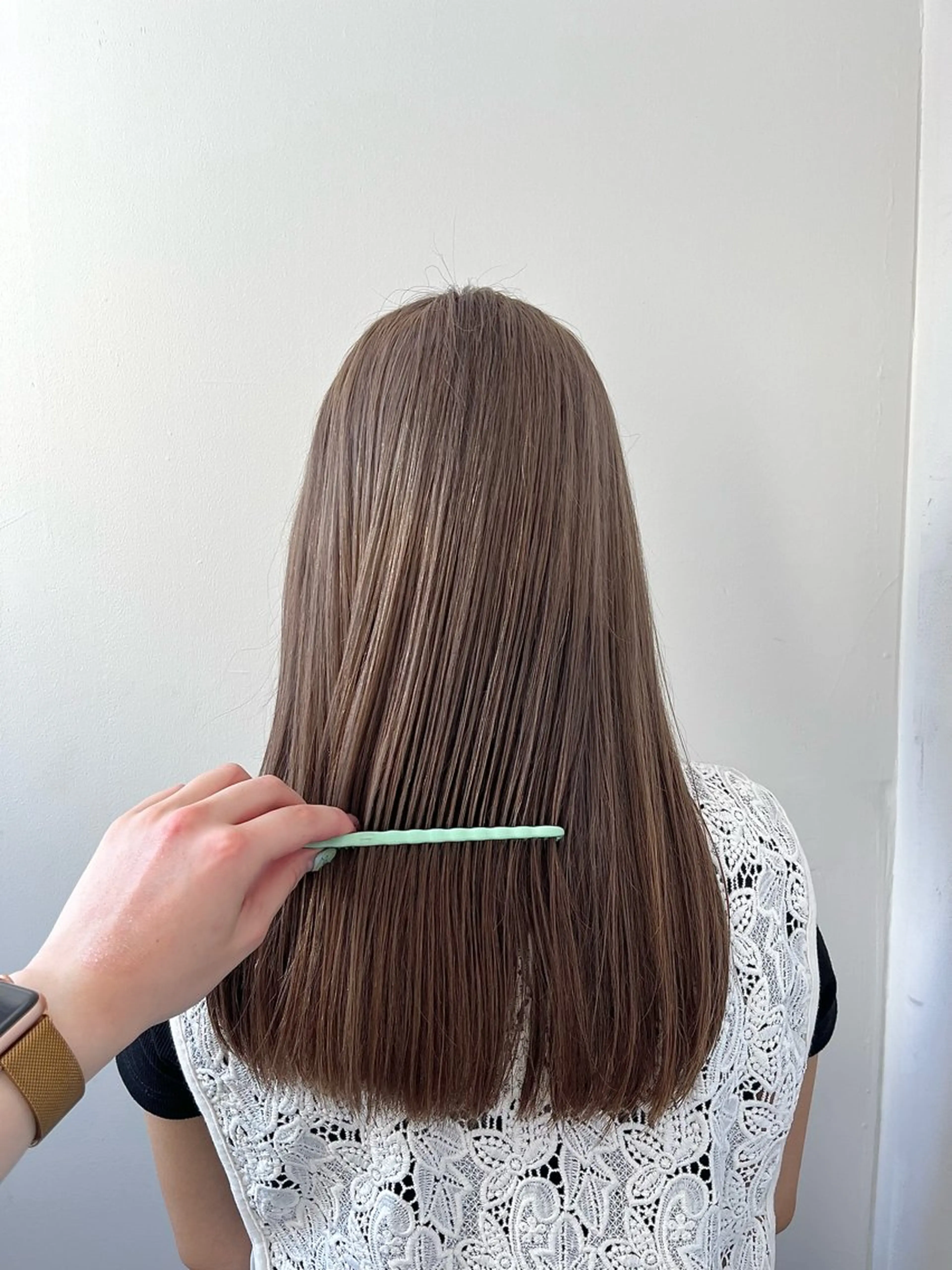 ロング カラー ヘアカラー トリートメント さら艶ストレート 🩶Suzuneのヘアスタイル