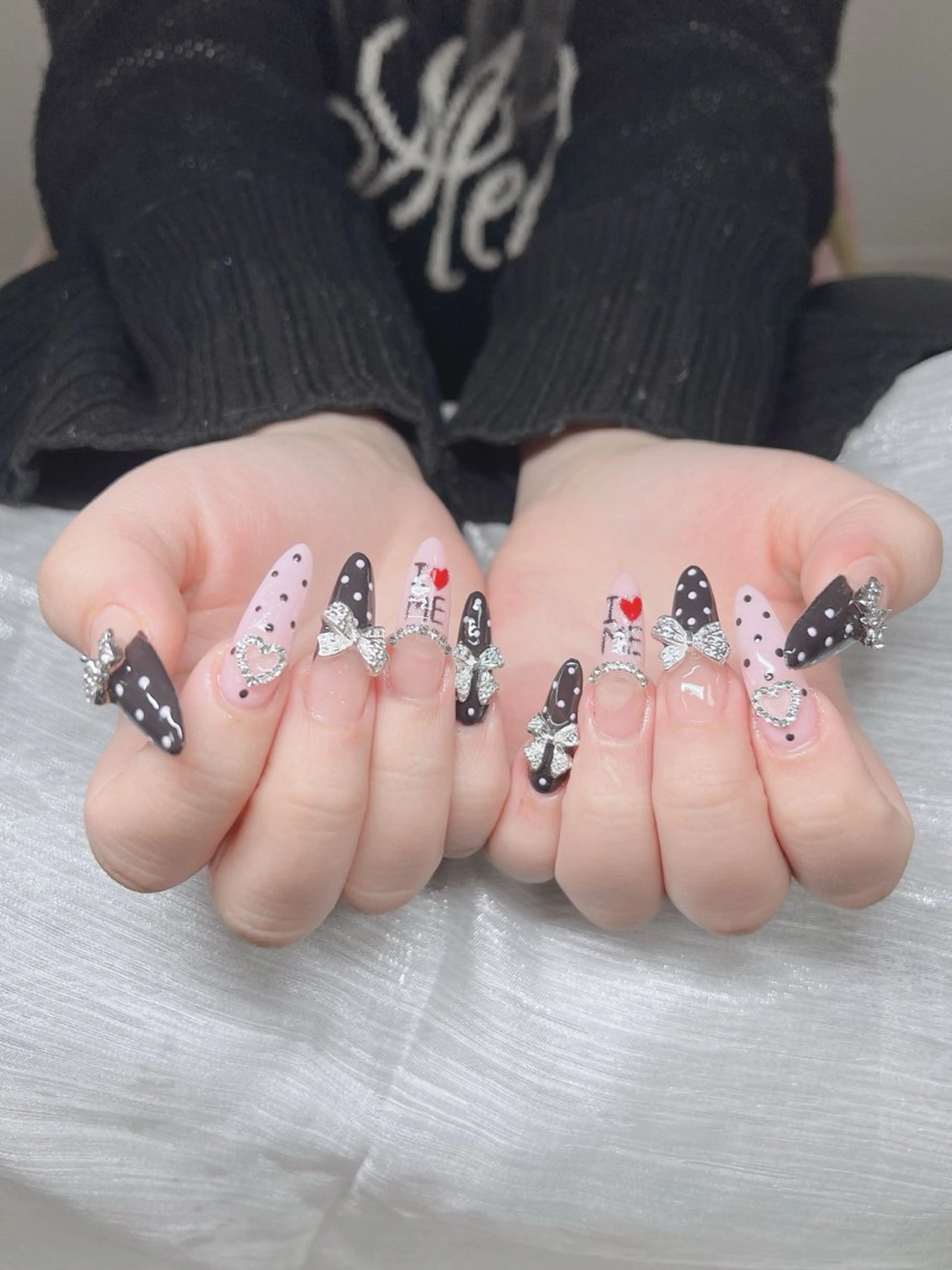 ネイル オーロラネイル チークネイル 長さ出し フットネイル フレンチネイル ハンドネイル Lee Nails チップ長さだし専門店のネイルデザイン