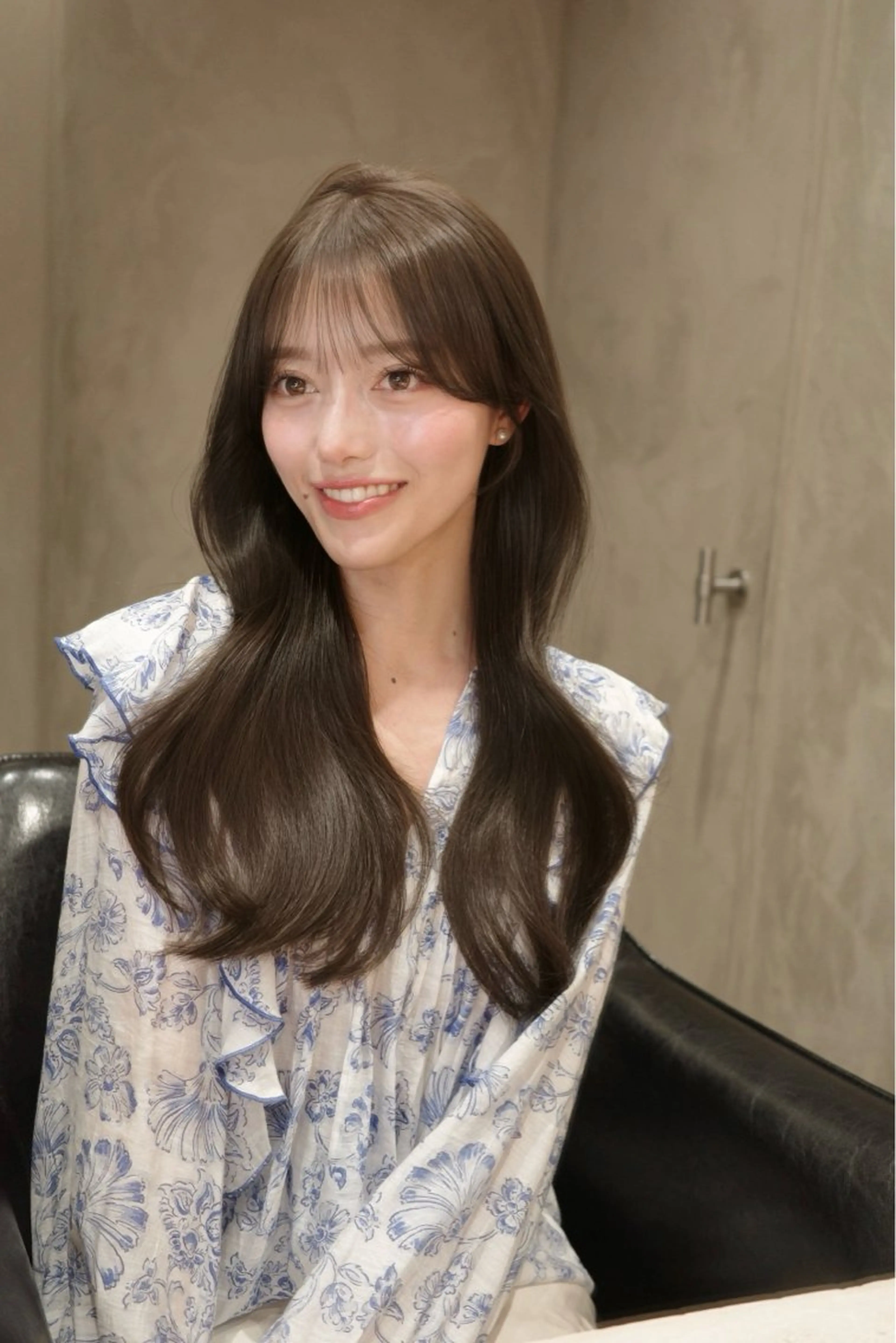 ロング 髪質改善 レイヤーカット 似合わせカット 美顔形成｜酒井 ｜青山のヘアスタイル