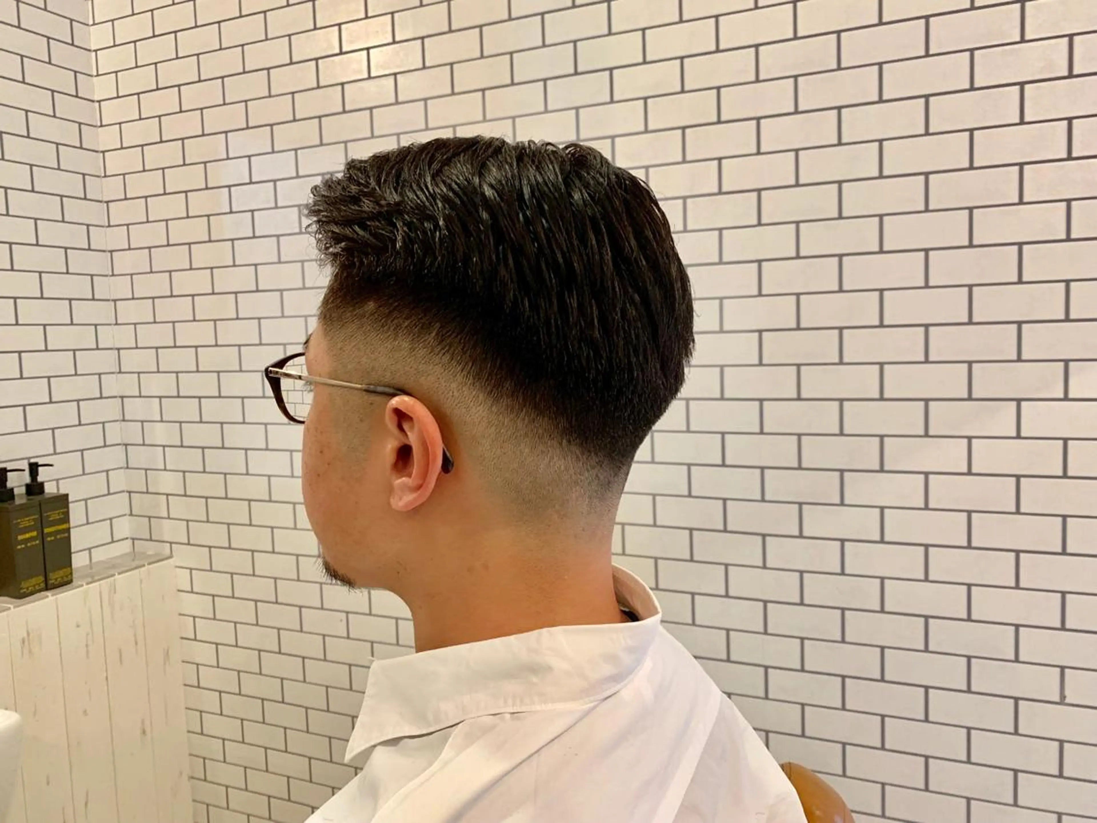 ショート メンズ フェードカット スキンフェード 石鳶 勝のヘアスタイル