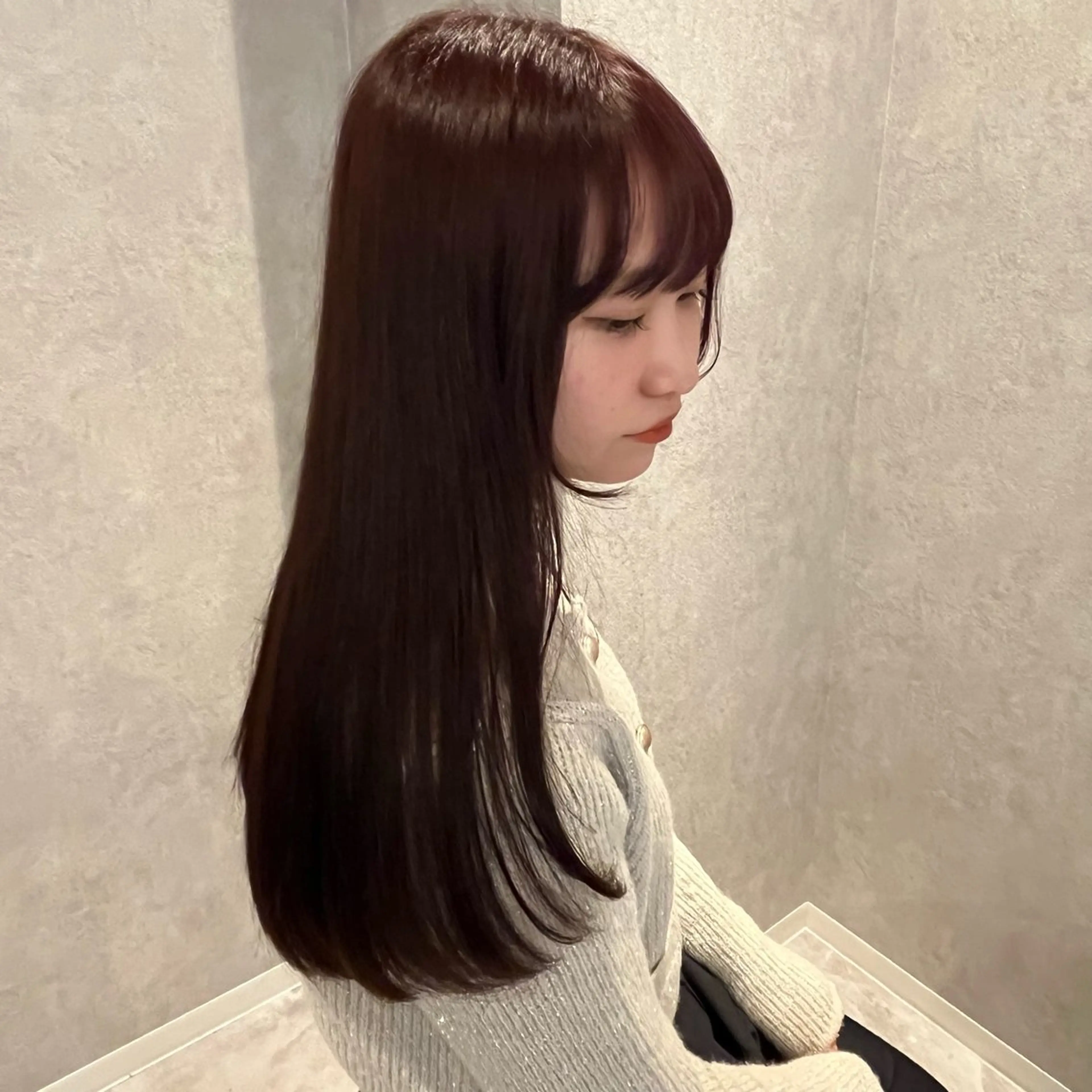 ロング カラー ヘアカラー 艶カラー / あおいのヘアスタイル