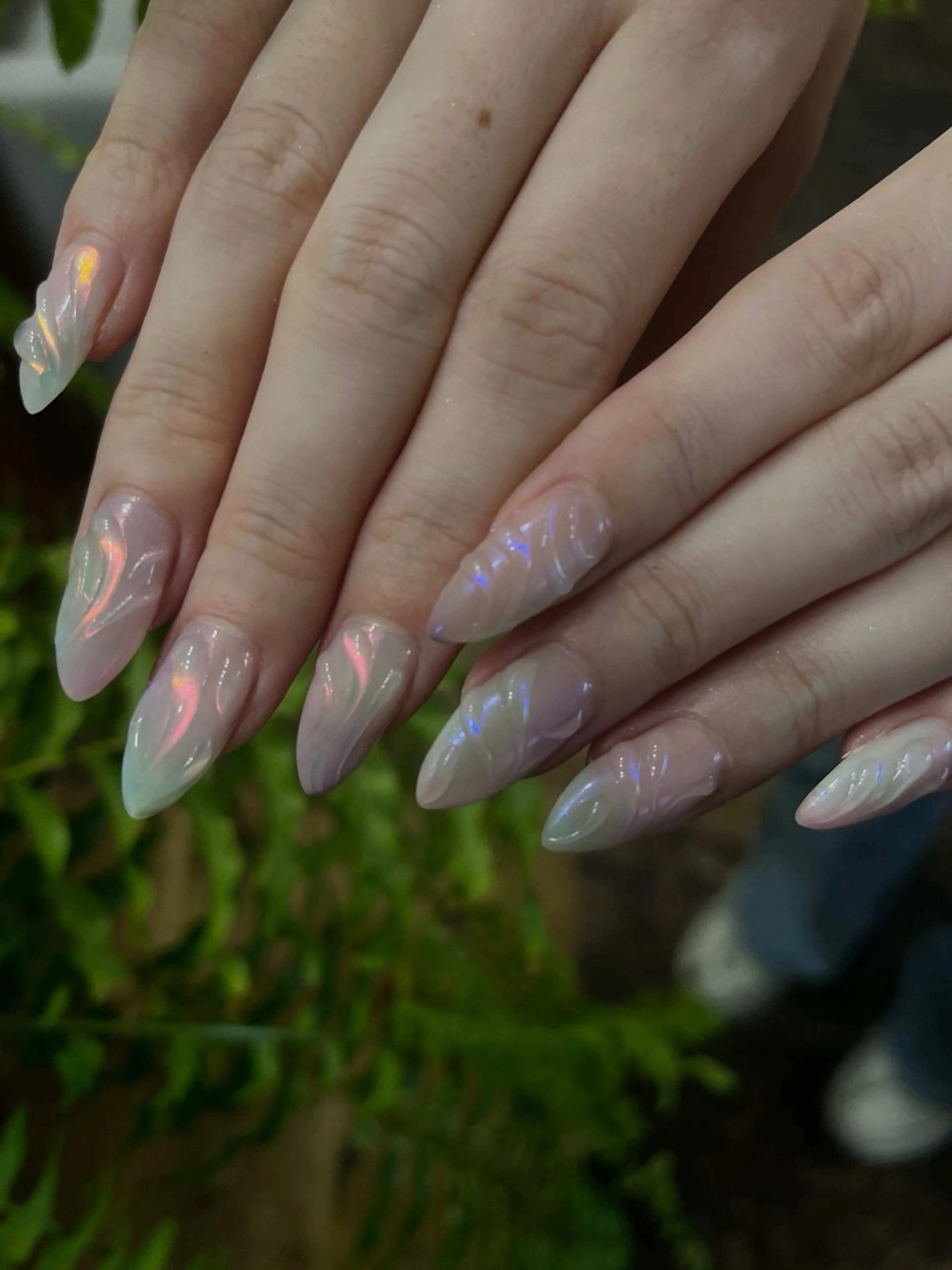 ネイル オーロラネイル nail studio romance所属・romance senaのネイルデザイン