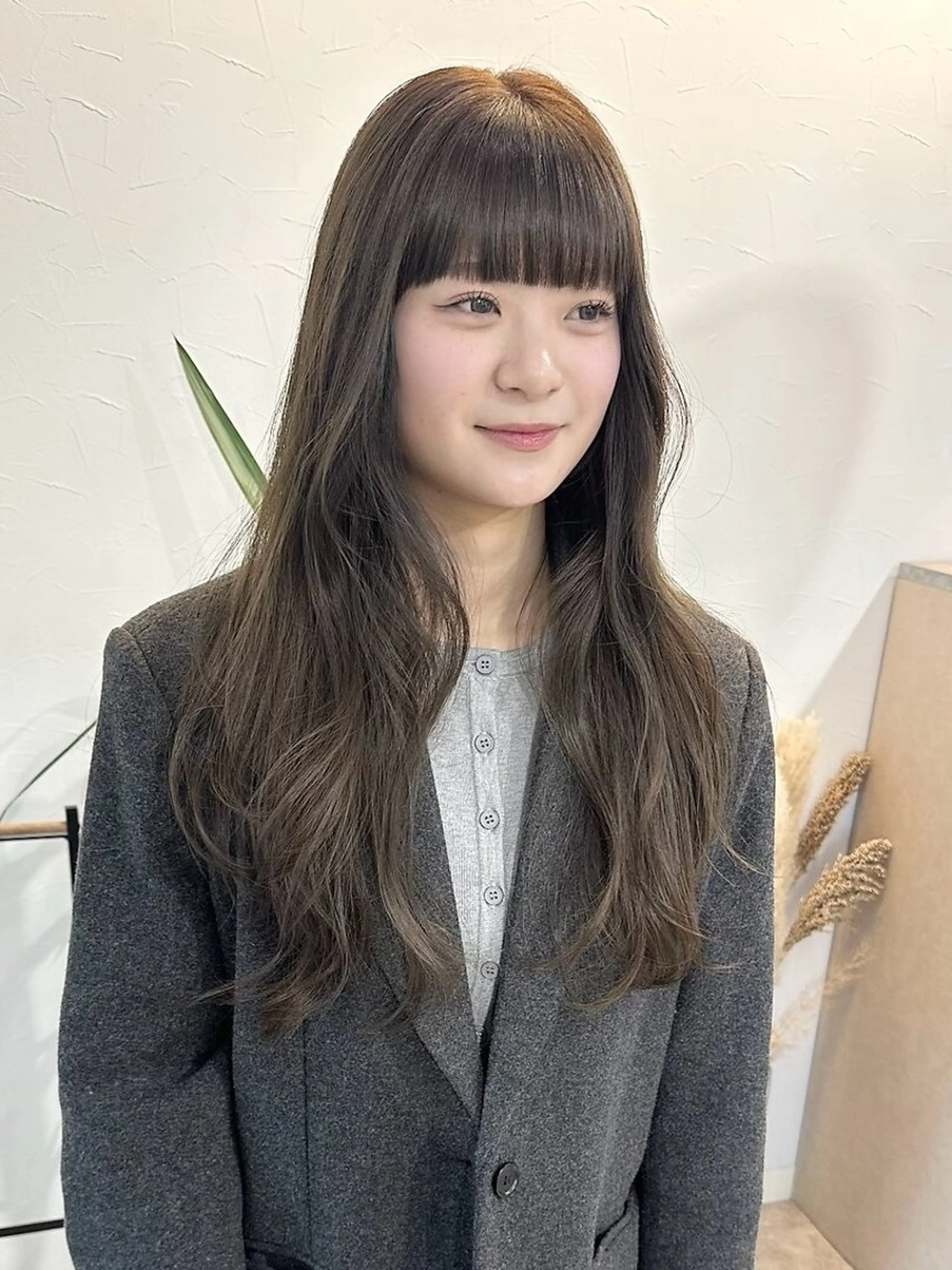 ロング カラー ヘアアレンジ アッシュ バレイヤージュ ブリーチ ケアブリーチ 透明感カラー カット ヘアカラー lani 天神大名/ブリーチのヘアスタイル