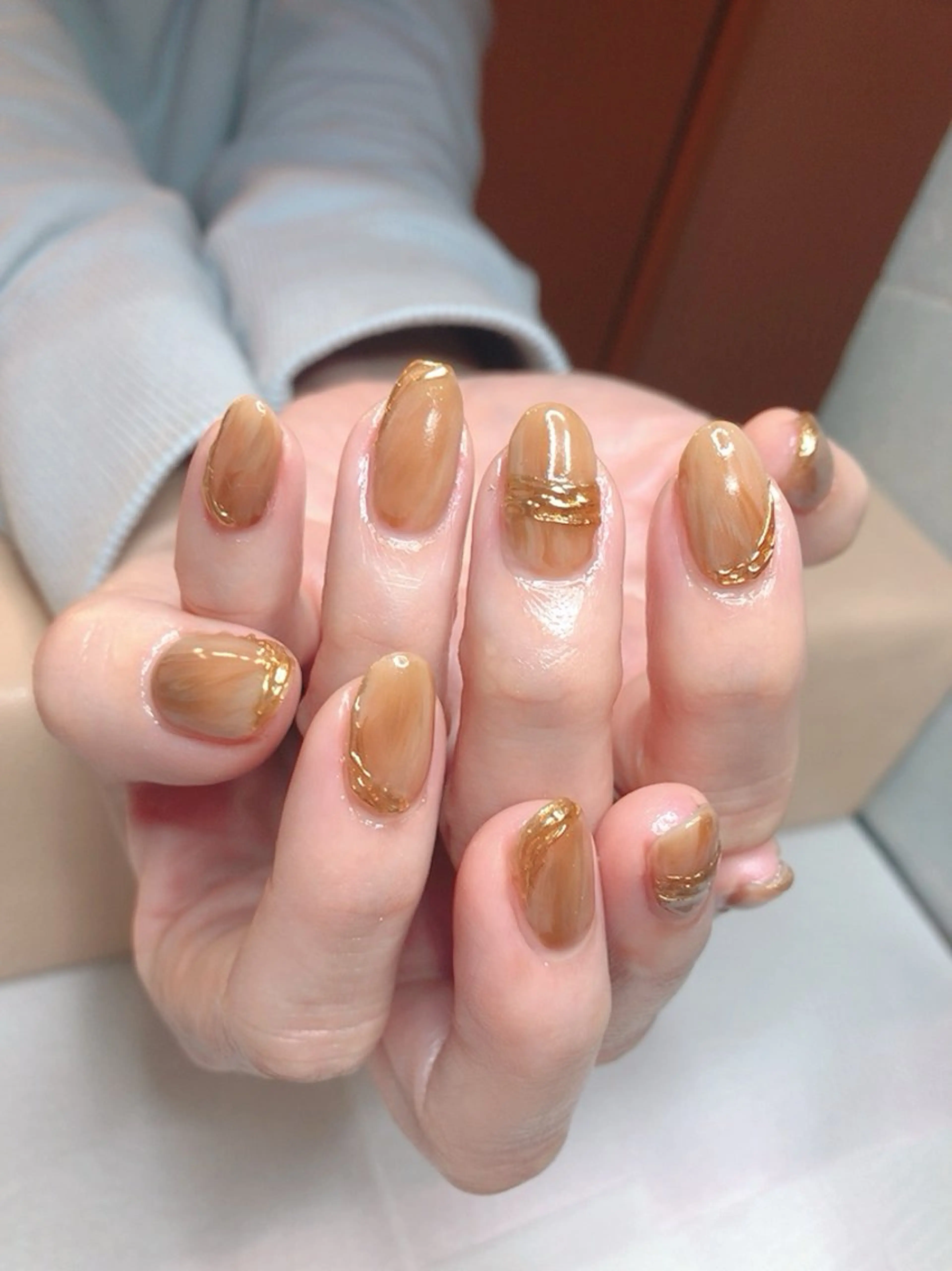 ネイル 長さ出し ニュアンスネイル スマイルニコ Takaのネイルデザイン