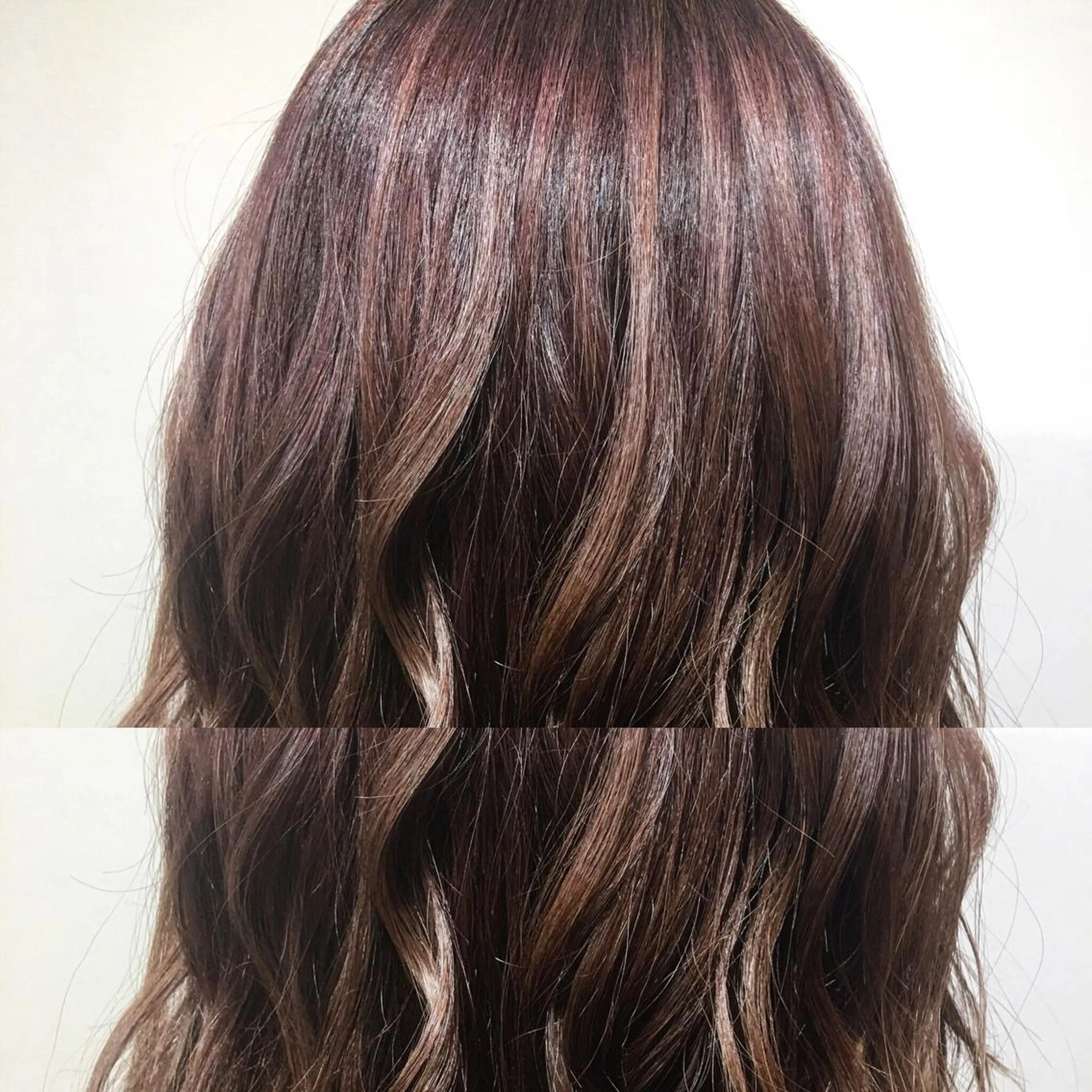 セミロング カラー box mico. mutsumiのヘアスタイル