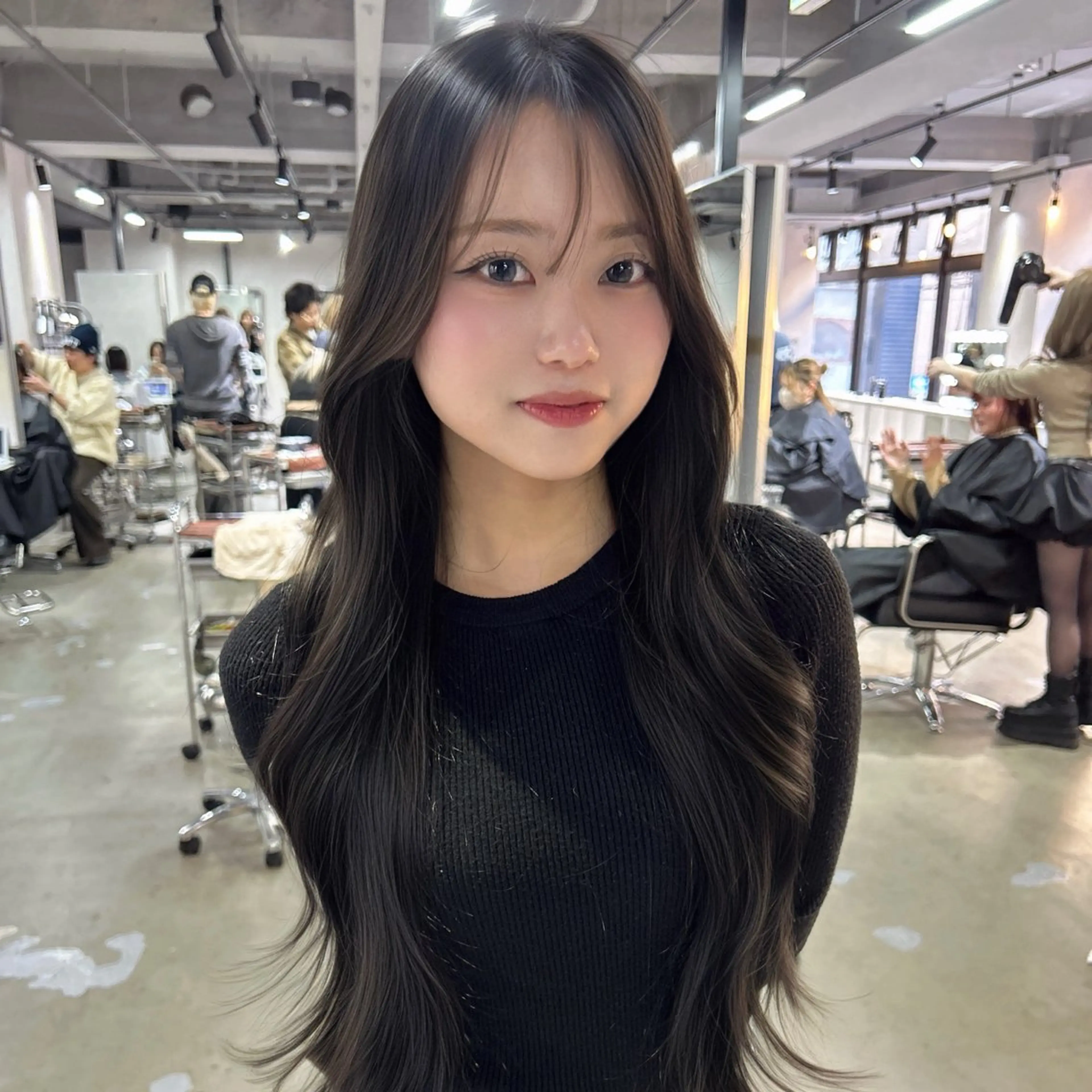 ロング カット ヘアカラー 縮毛矯正 トリートメント 髪質改善大阪/ 酸性縮毛矯正/ゆうとのヘアスタイル