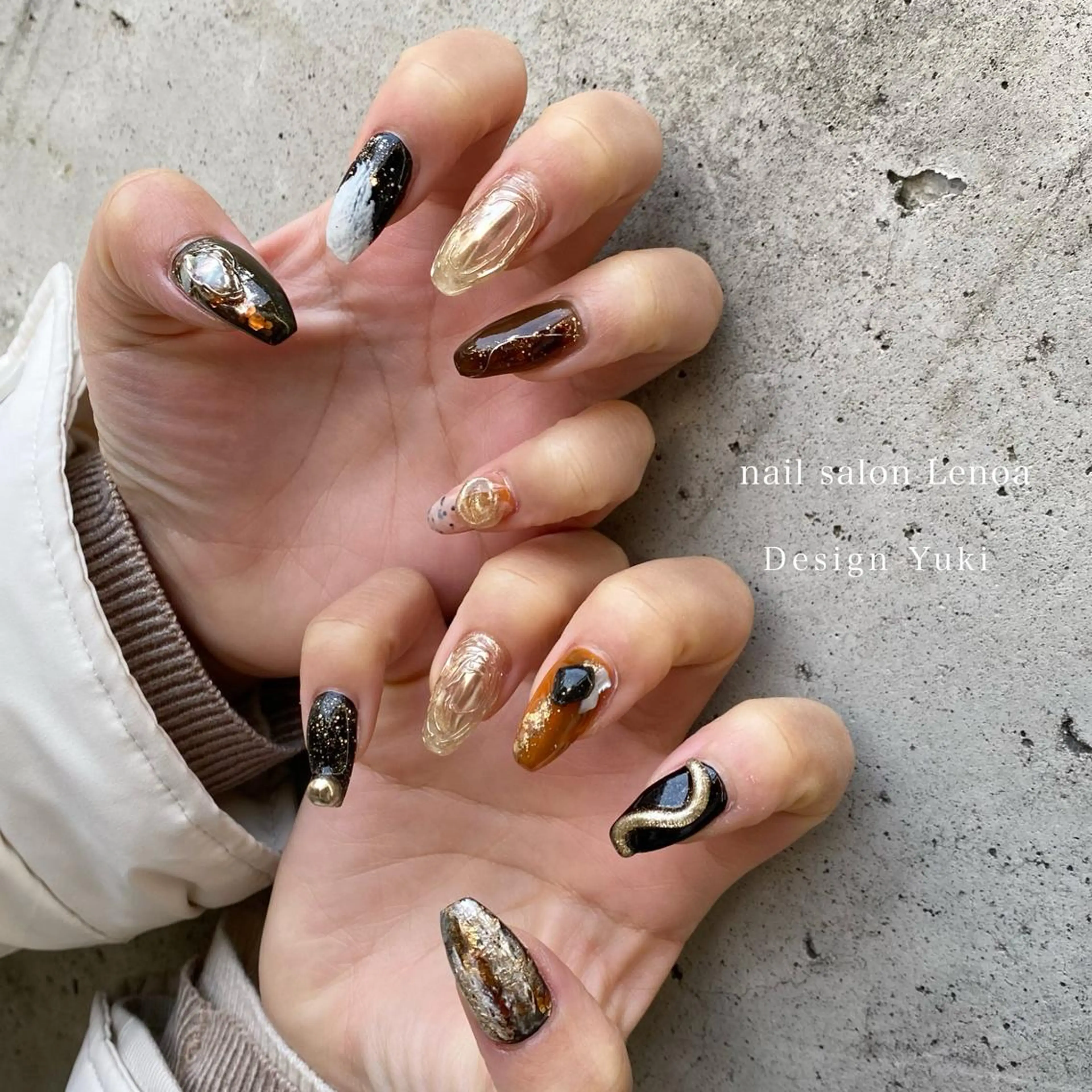 ネイル ハンドネイル Lenoa Yukiのネイルデザイン