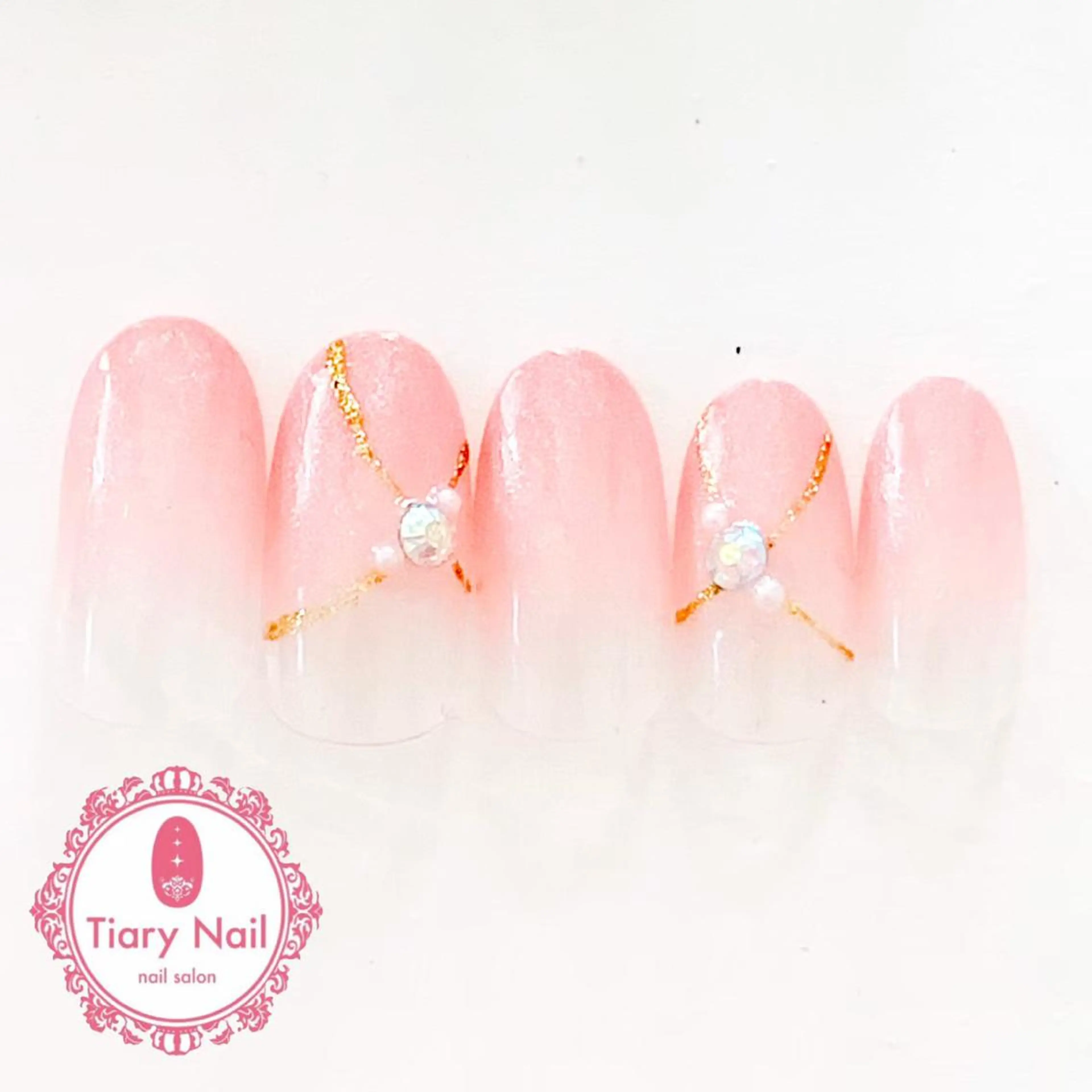 ネイル 桜ネイル 長さ出し オフィスネイル スカルプネイル シンプルネイル 💗🪽Tiary Nail🪽💗のネイルデザイン