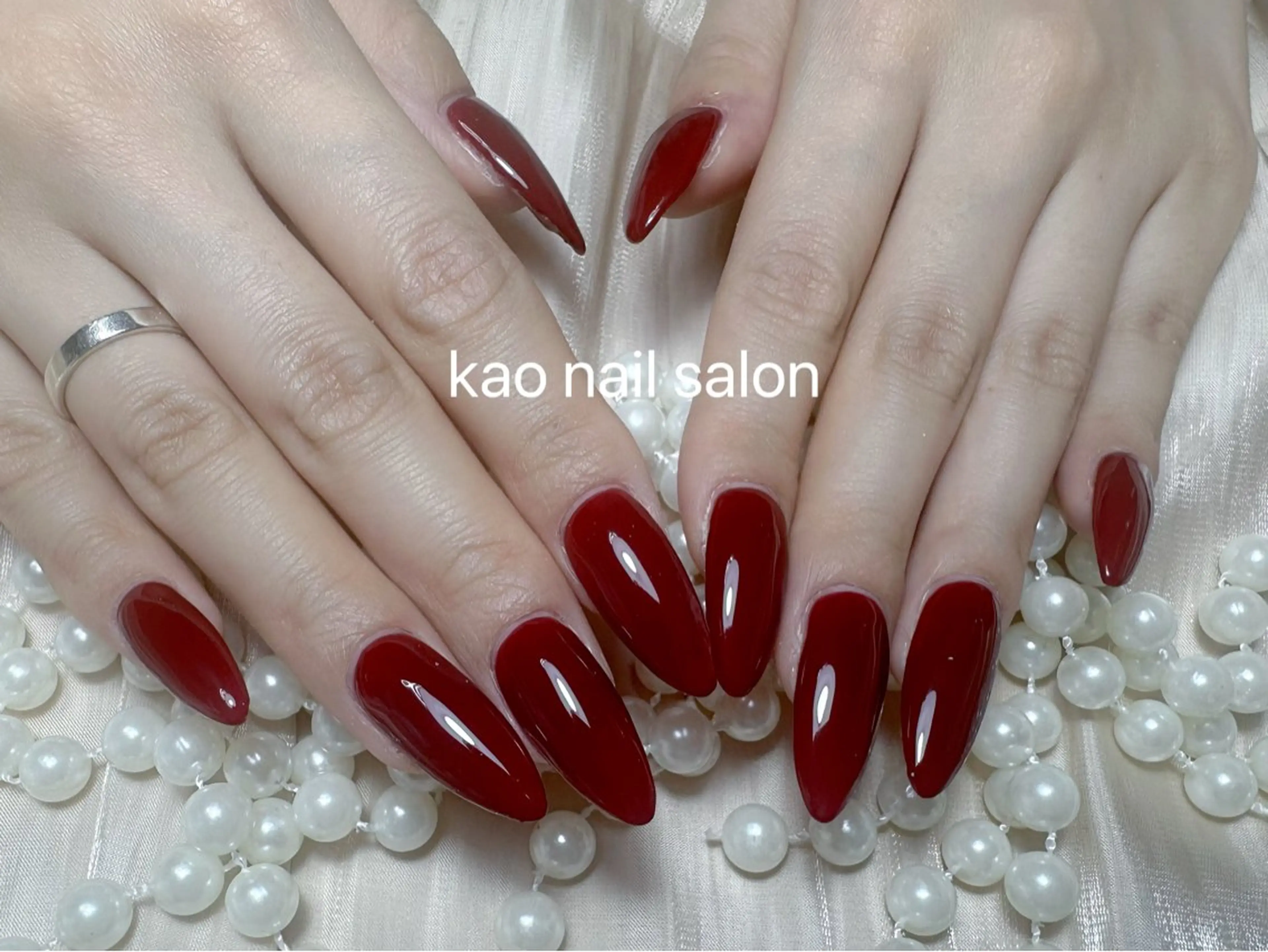 ネイル ハンドネイル kao nail マグネット/長さだしのネイルデザイン