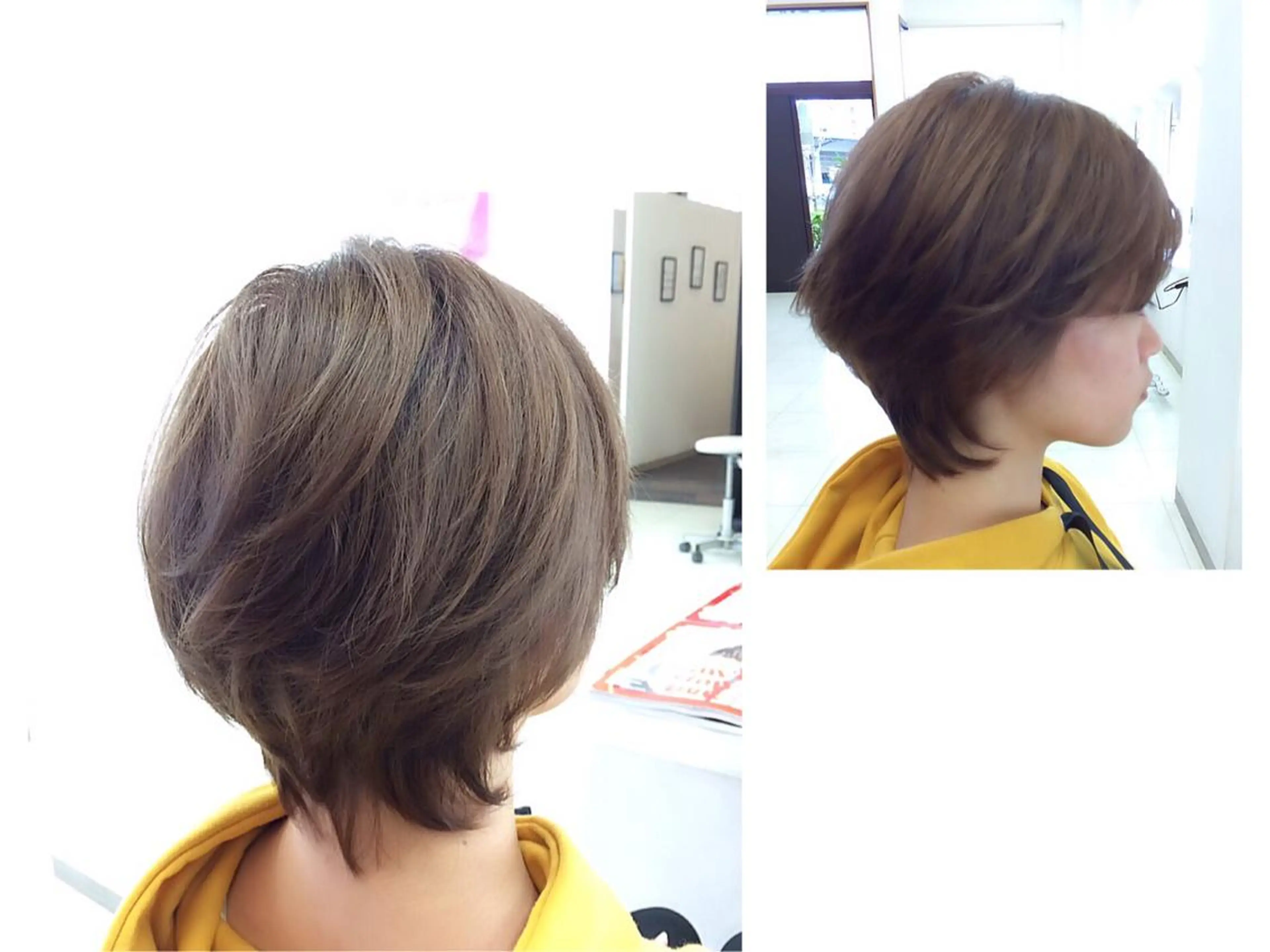 ショート カラー ハンサムショート ベージュカラー ショートヘア カット ヘアカラー トリートメント いけだ ゆうのヘアスタイル