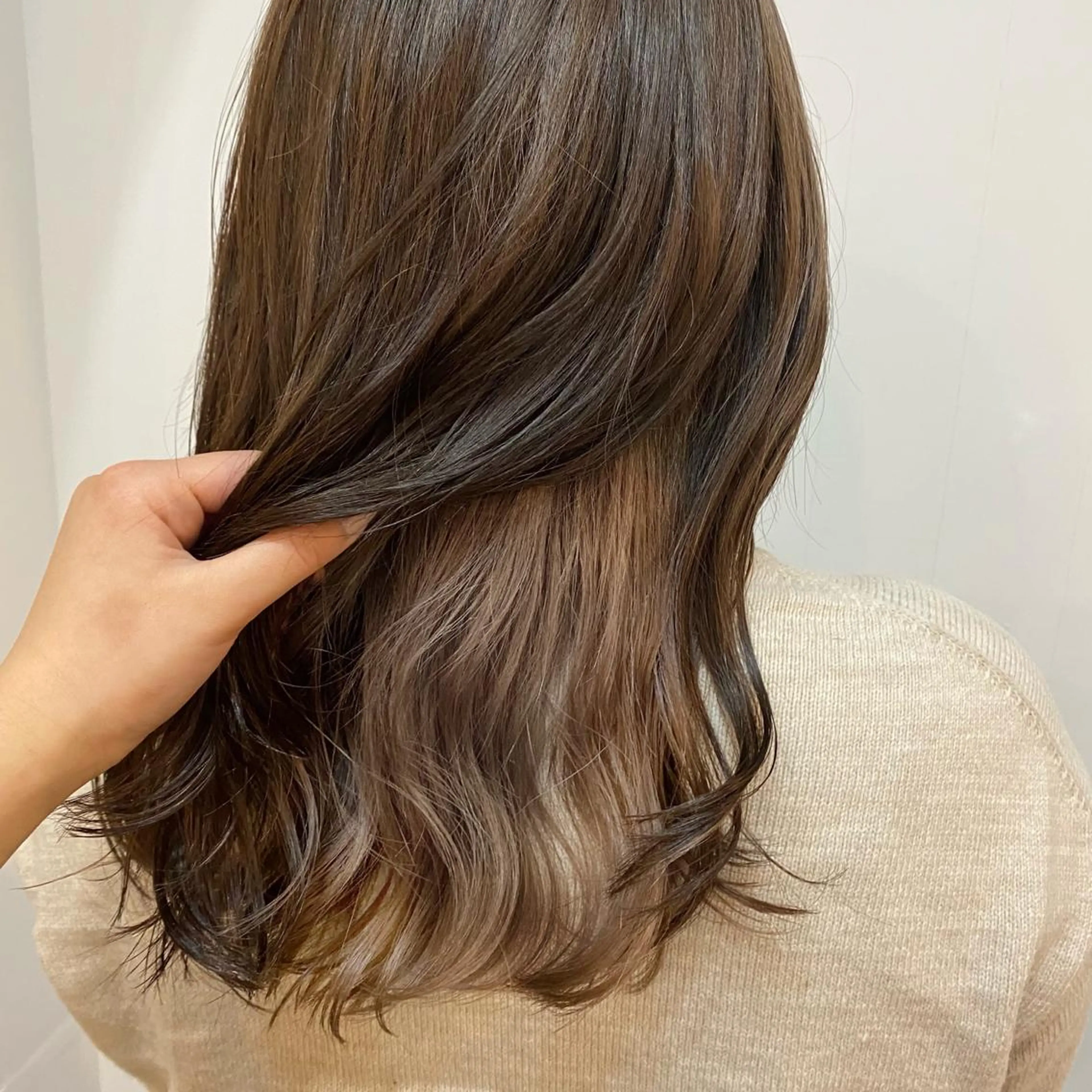 セミロング カラー 🪭risa 暖色/レイヤー🪭のヘアスタイル