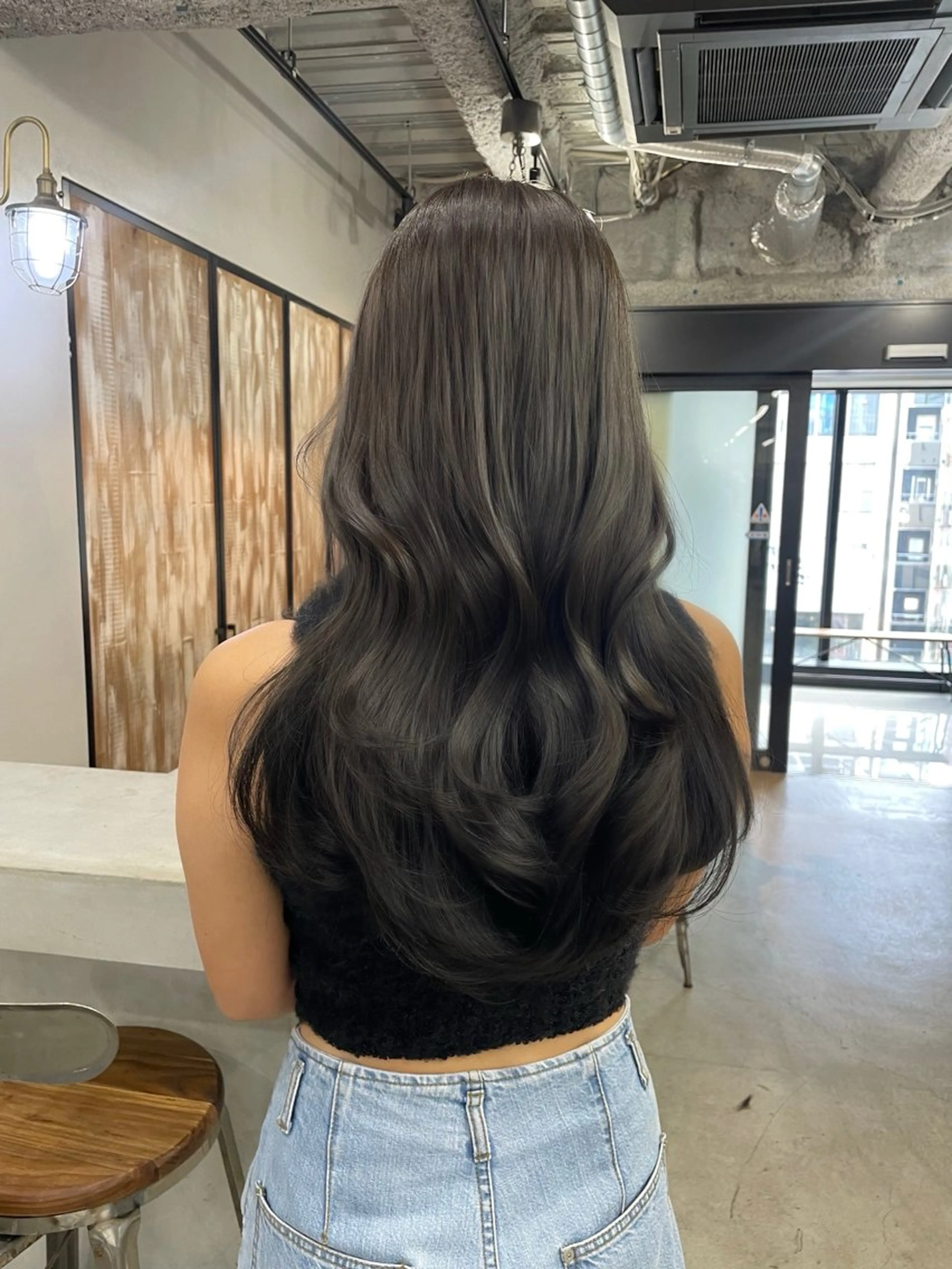 ロング カラー 新宿/韓国ヘア/ 髪質改善ストレートのヘアスタイル
