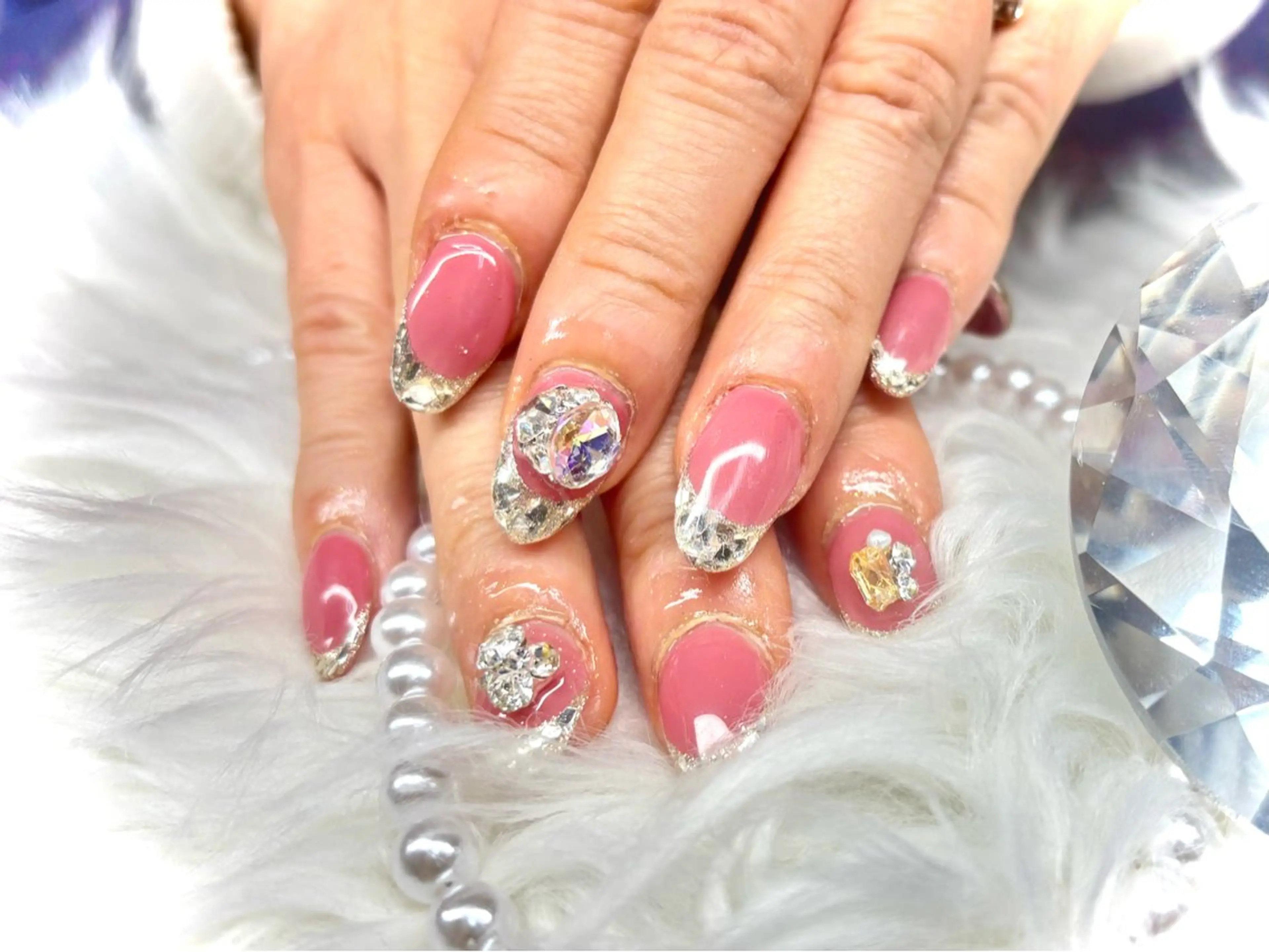 ミディアム フットネイル GG houseのネイルデザイン