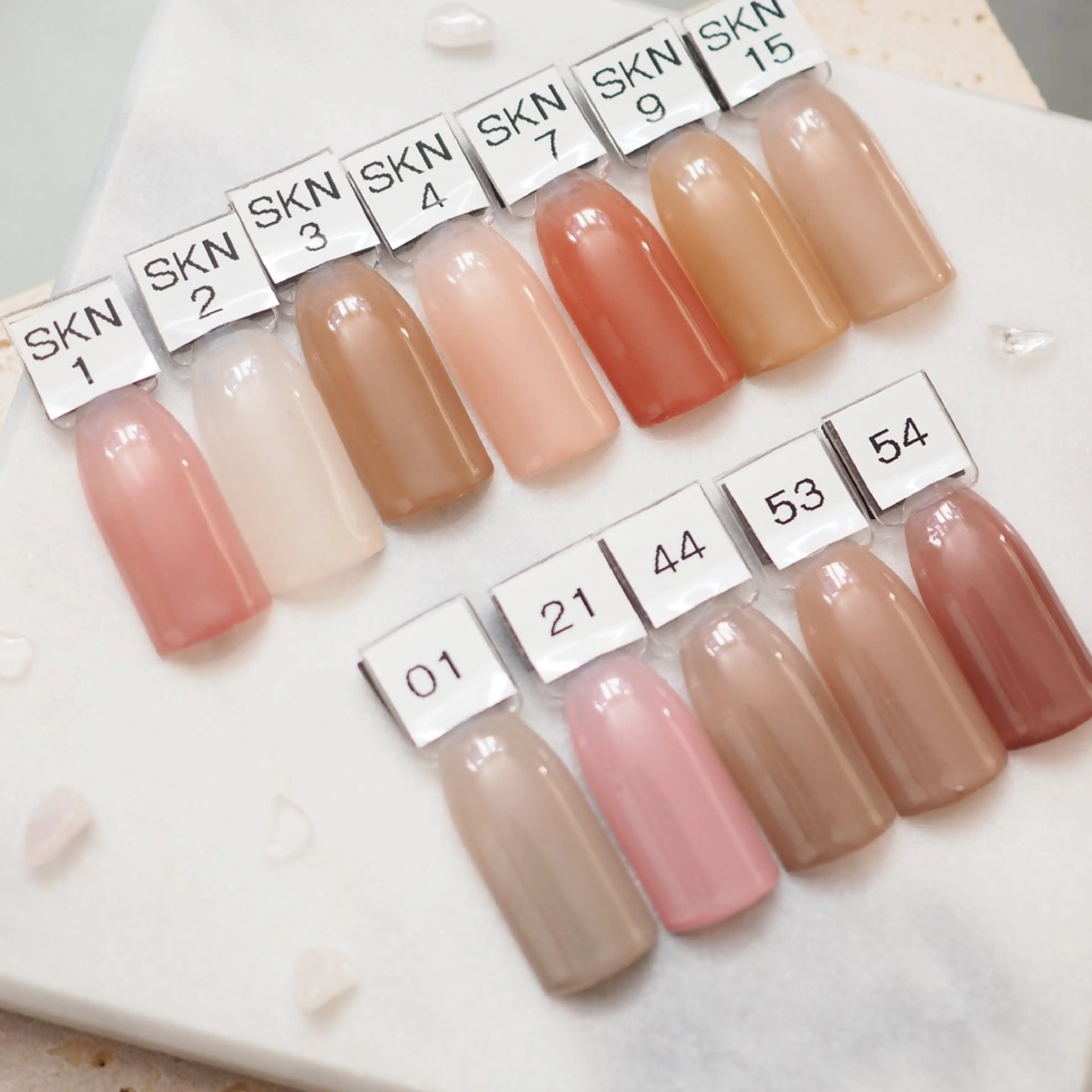 ネイル クリアネイル ワンカラーネイル moabde モアブーデのネイルデザイン