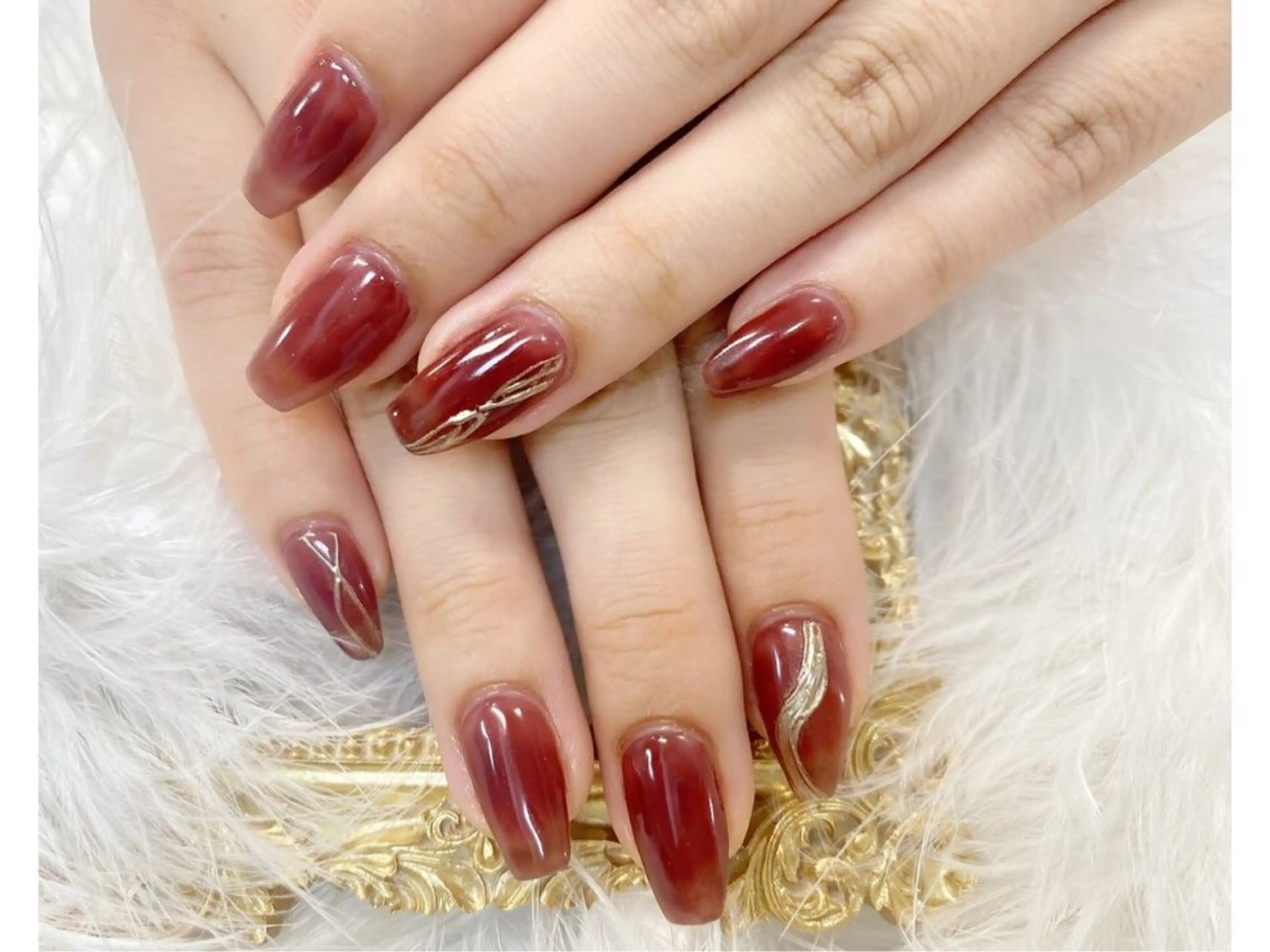 ネイル ネイルサロンAiri 長さ出し·シンプルのネイルデザイン