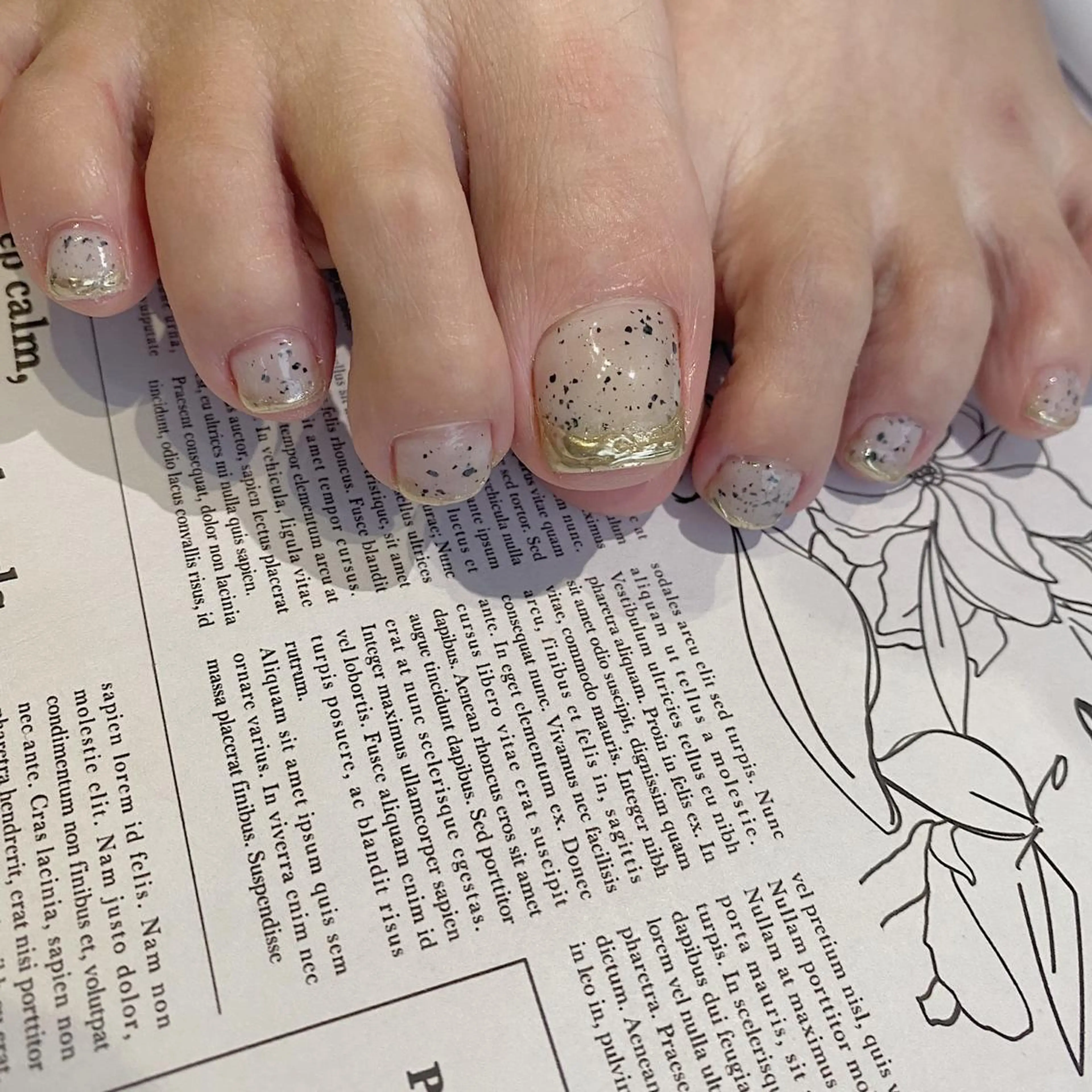 ネイル フットネイル エレン 南越谷のネイルデザイン