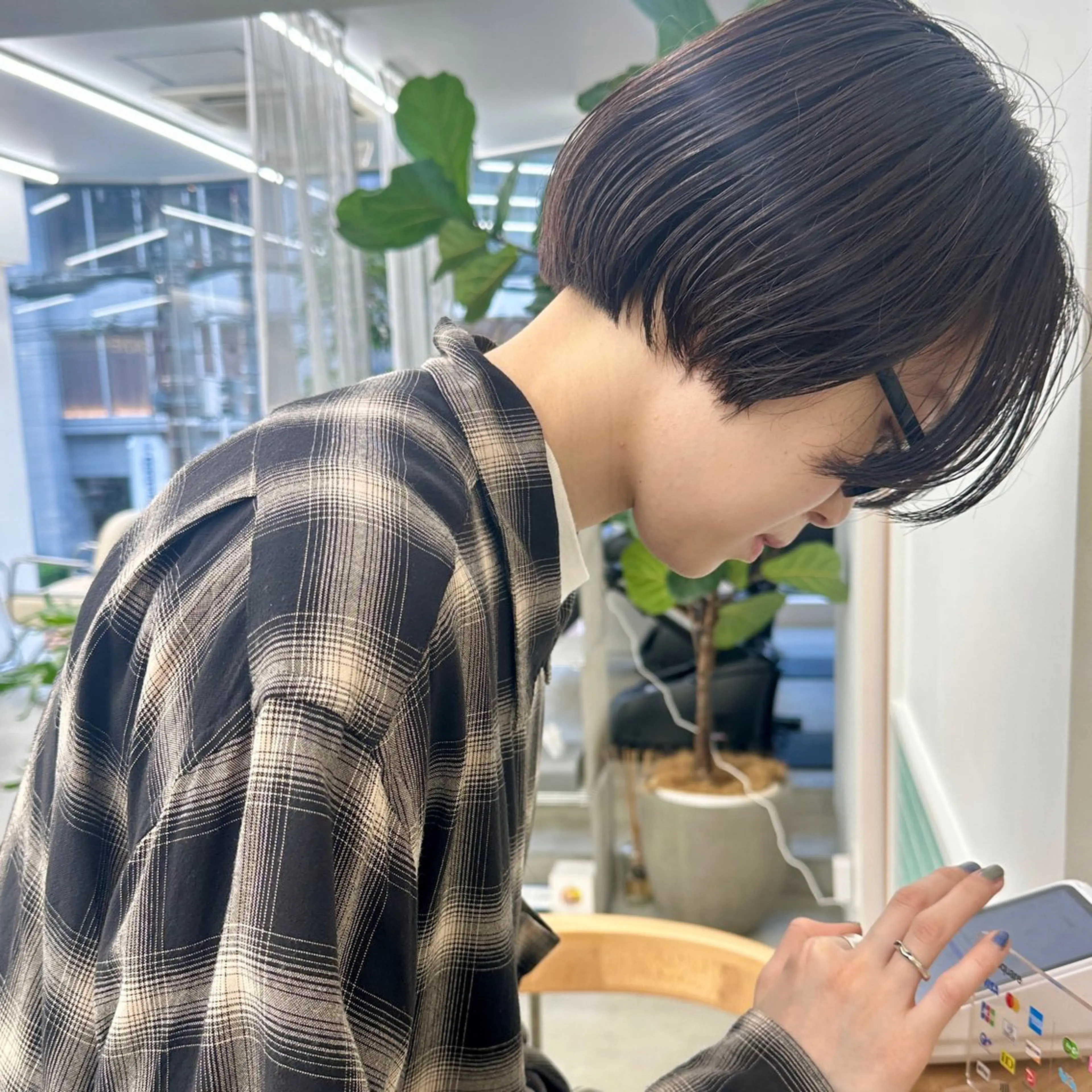 ショート カラー ボブ カット ヘアカラー トリートメント ボブ/レイヤー/ケア パーマ/リュウタのヘアスタイル