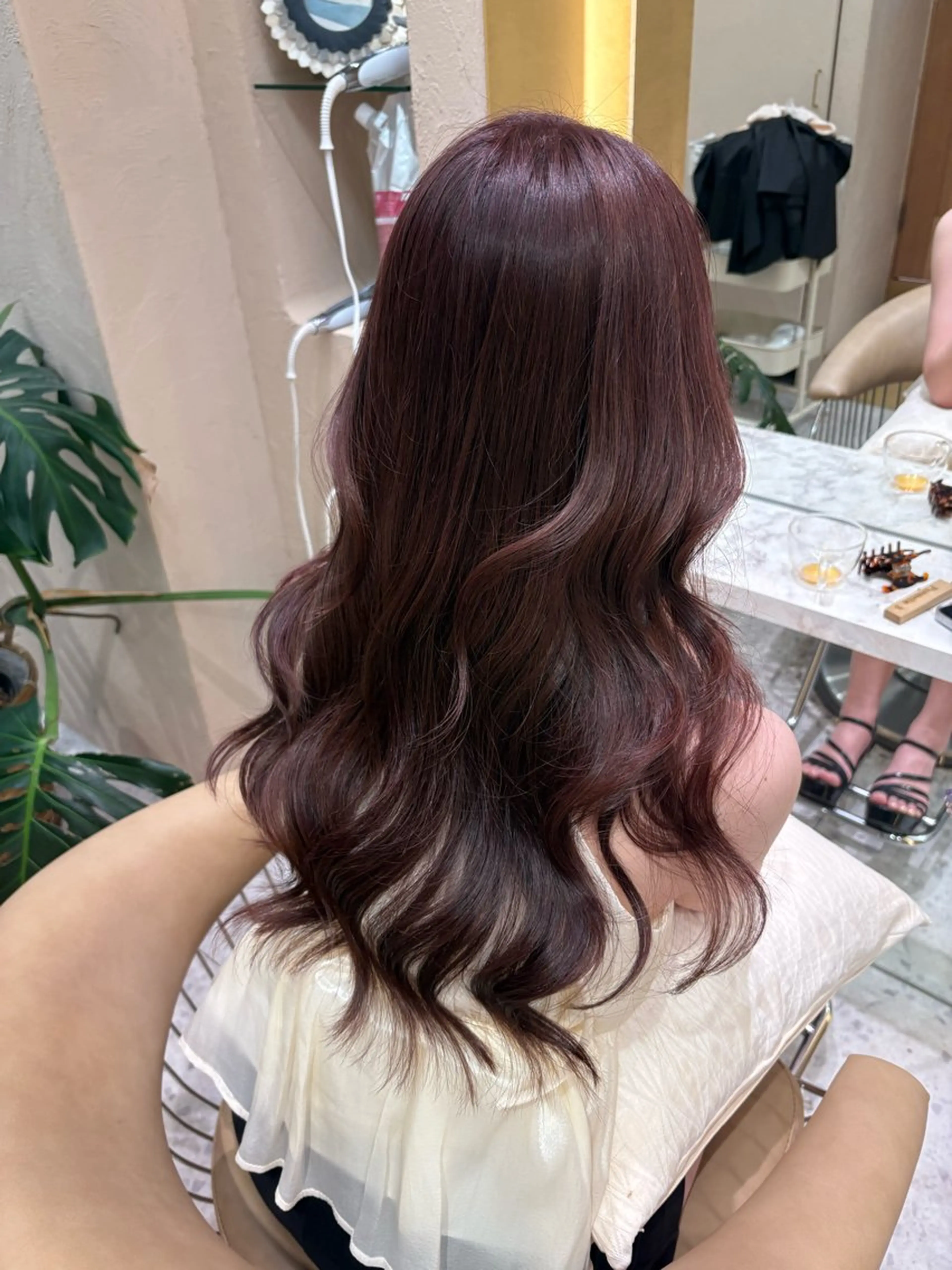 暖色カラー🩷+トリートメントの写真