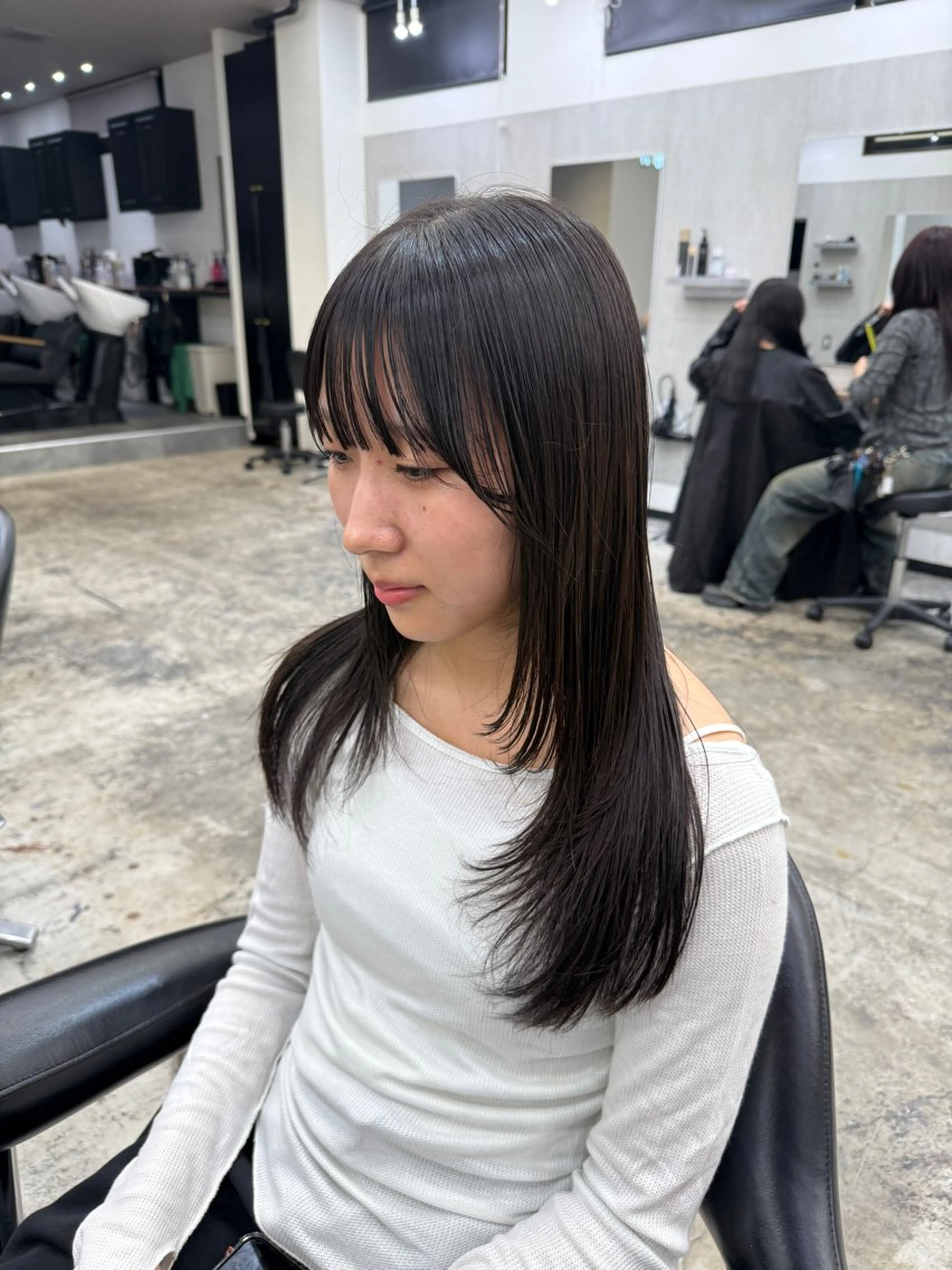 セミロング カット カット¥1100 / 𝙍𝙪𝙣𝙖⟡.のヘアスタイル