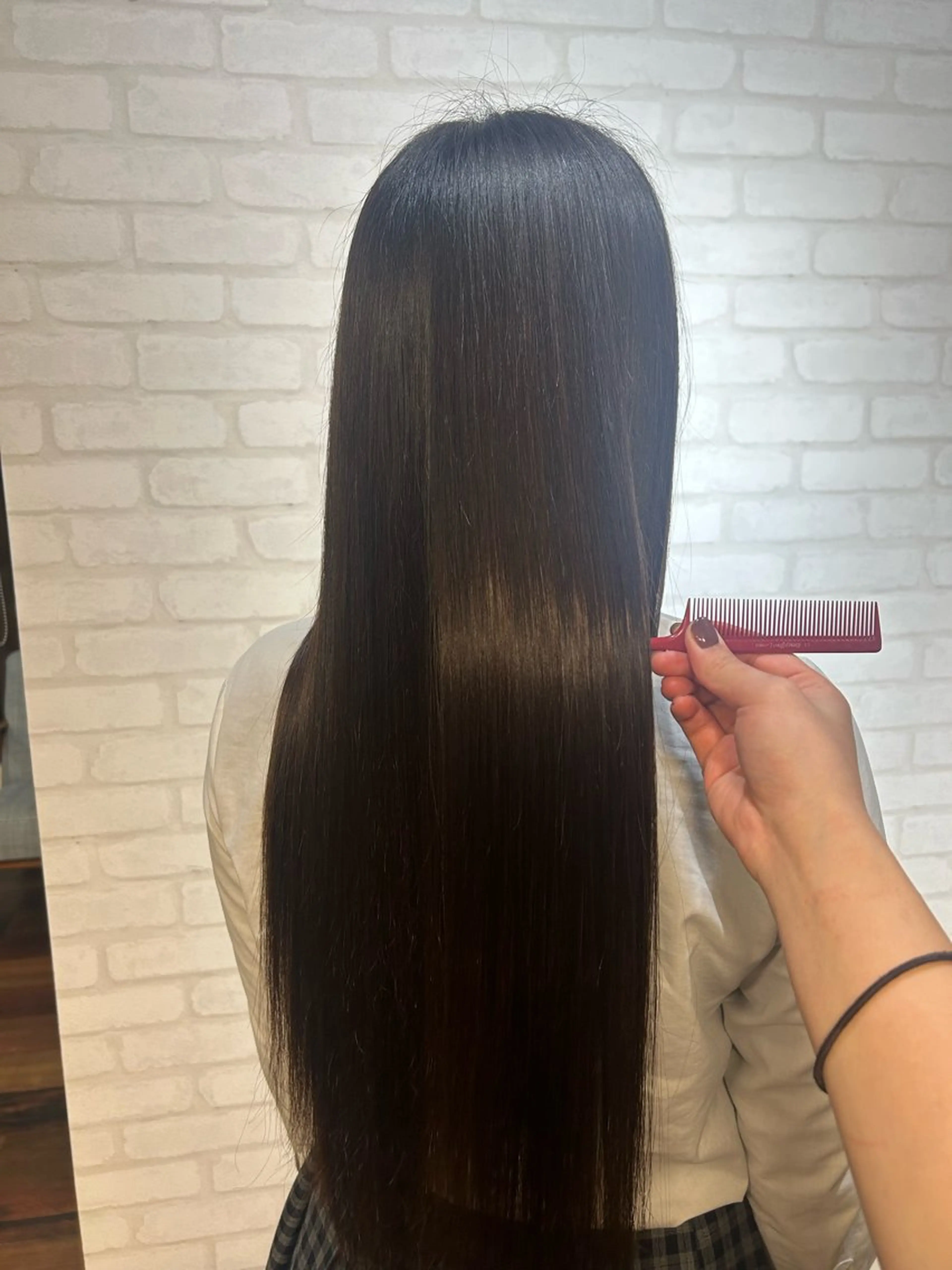 ロング ロング 縮毛矯正 縮毛矯正 東尾 凜のヘアスタイル