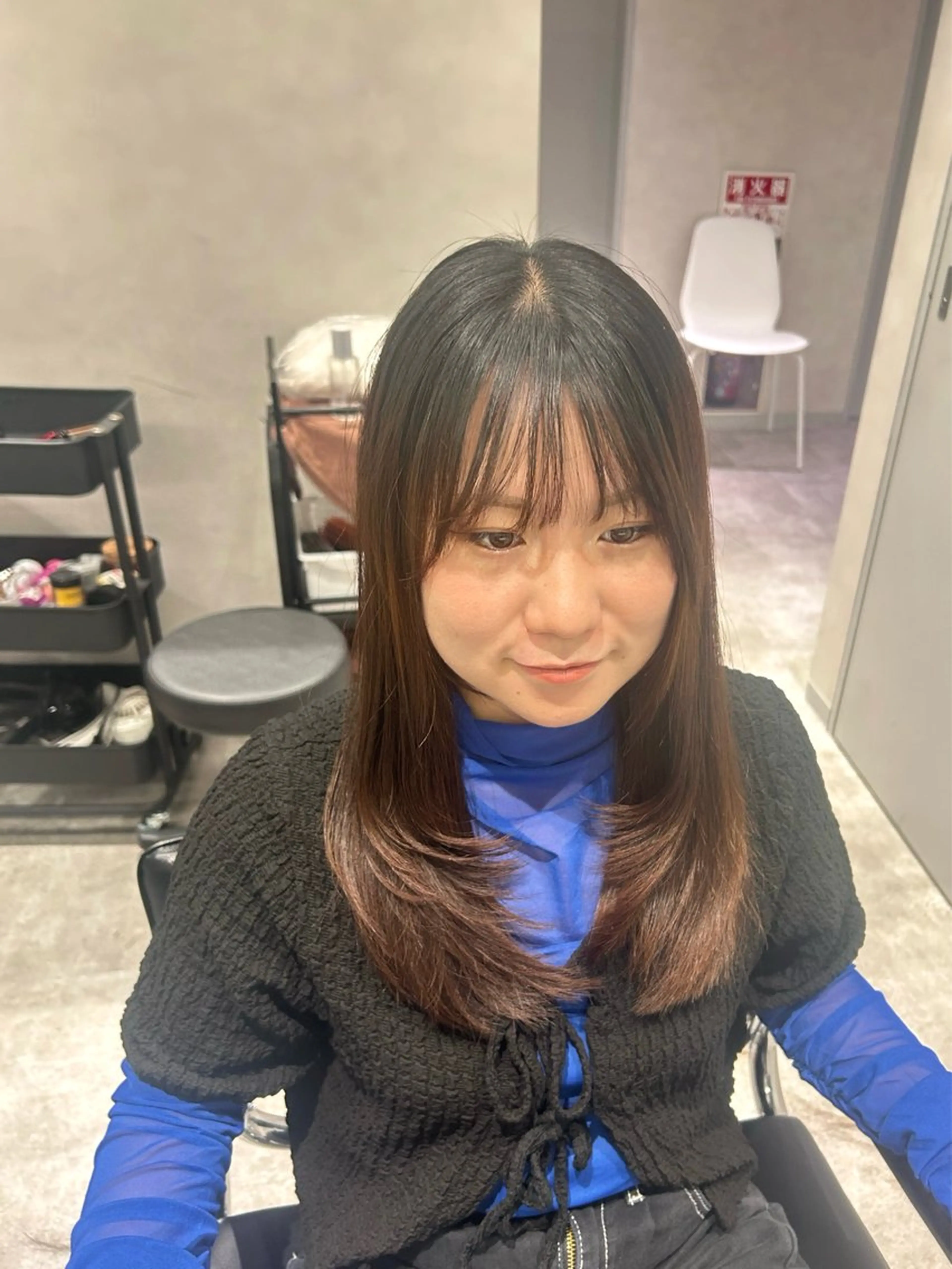 セミロング ayari🌸西梅田 カットモデル募集中✨のヘアスタイル