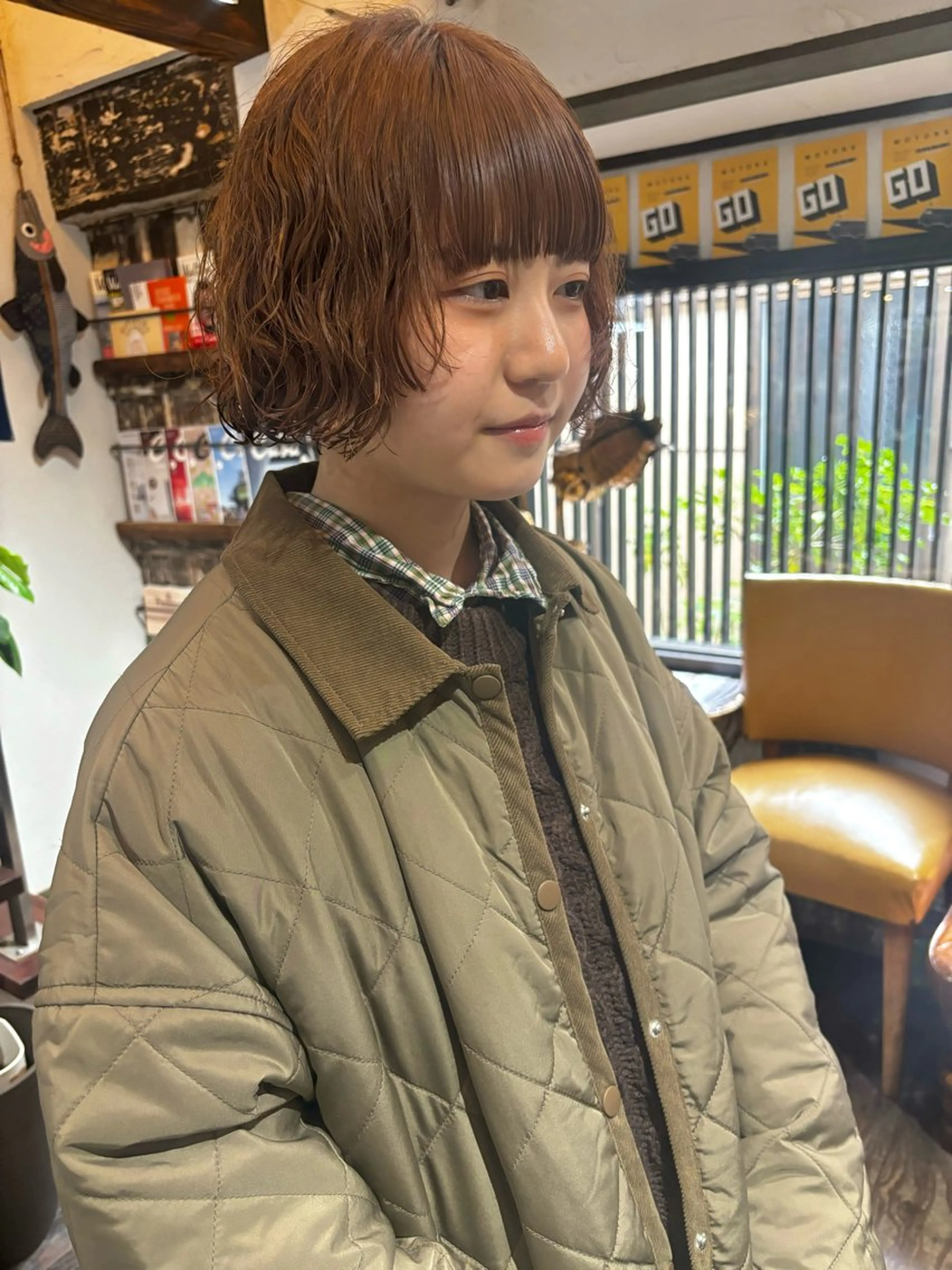 ショート パーマ 大石 朱純のヘアスタイル