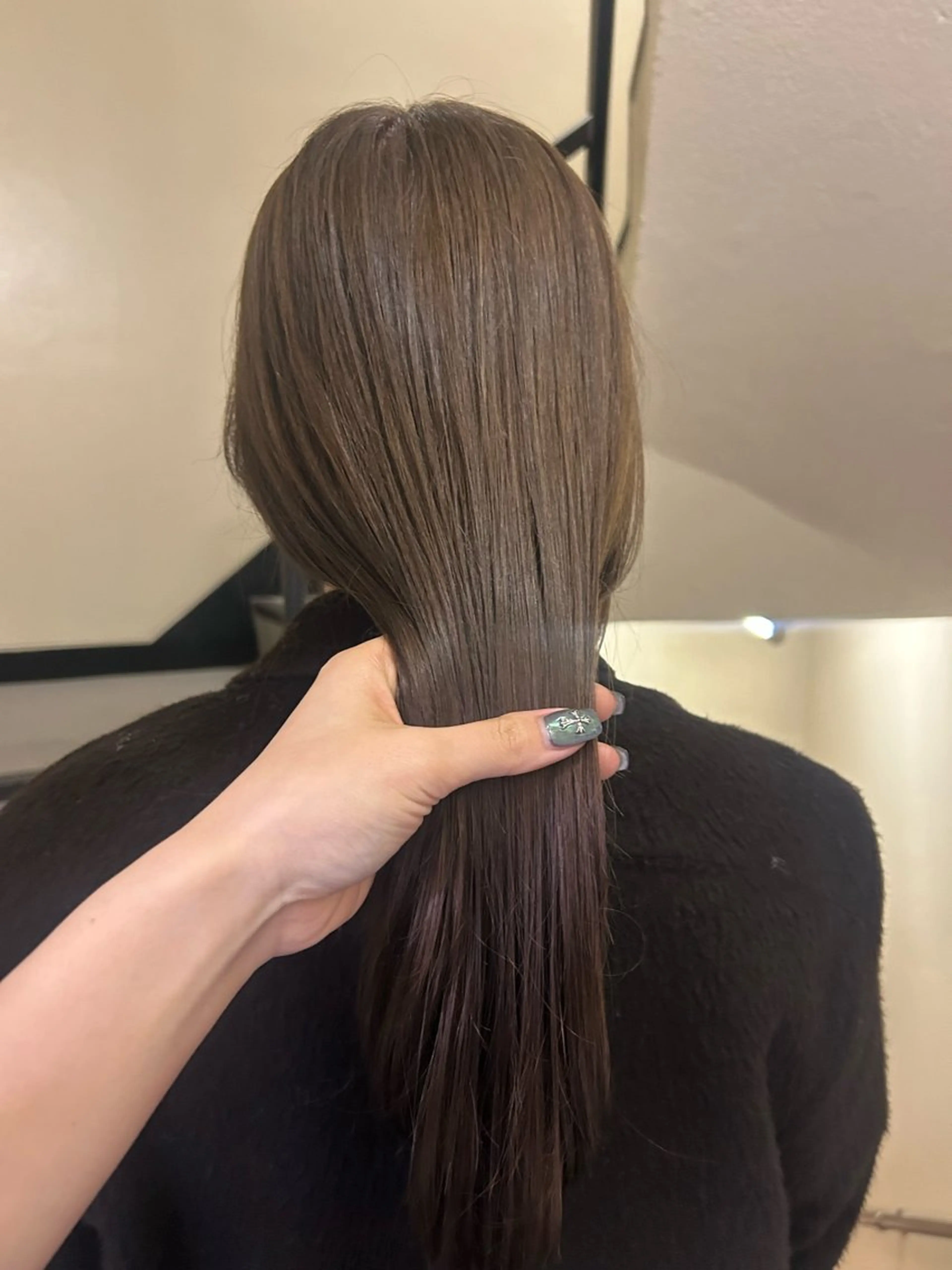 ロング カラー 透明感カラー グレージュ ラベンダーカラー ヘアカラー トリートメント ☕️結【suii.】 ボブ/ヘアセット☕️のヘアスタイル