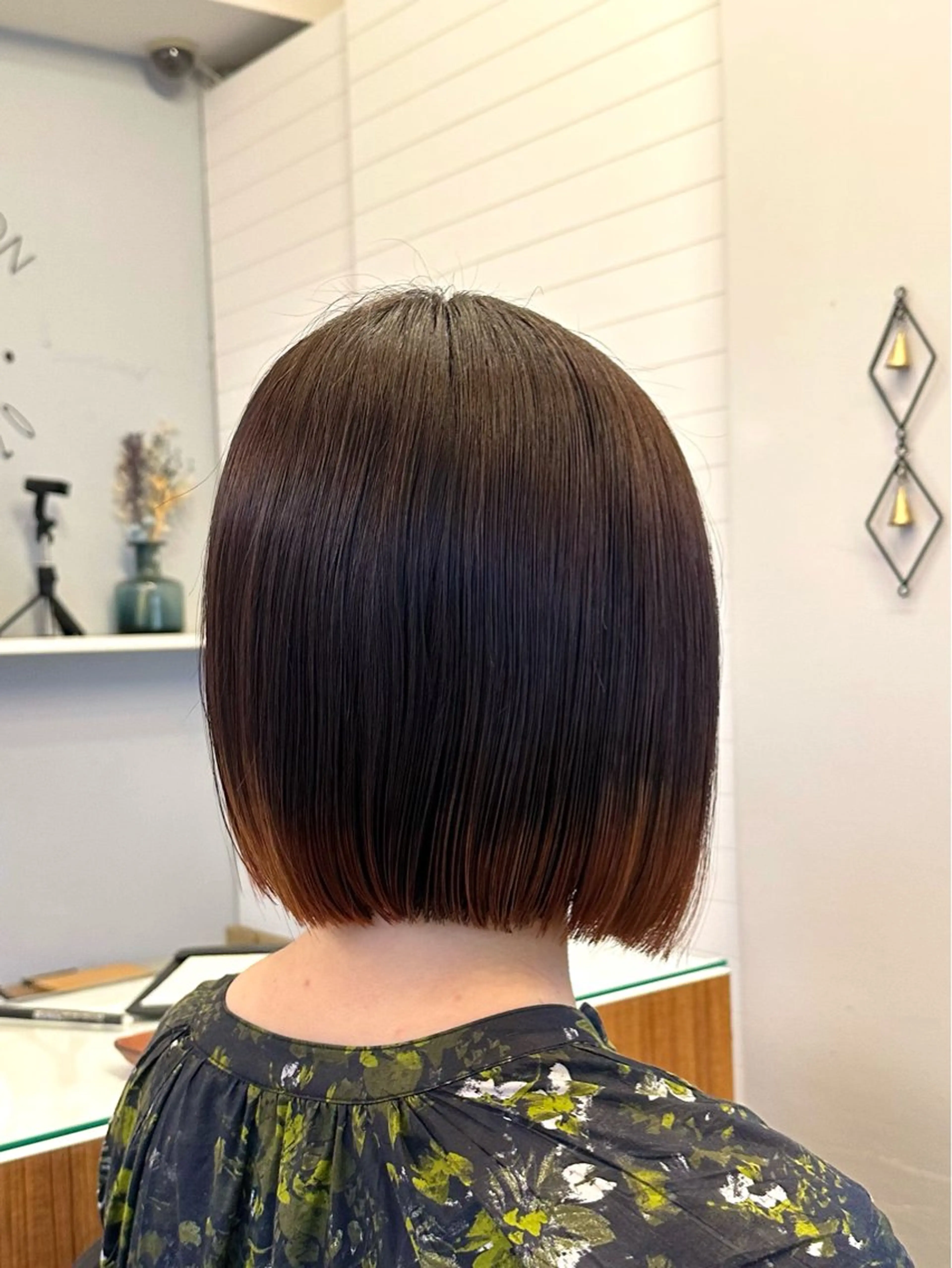 ミディアム 切りっぱなしボブ ボブ 髪質改善 韓国風ヘア トリートメント カット ヘアカラー 髪質改善/縮毛矯正 ボブ/Ryuseiのヘアスタイル